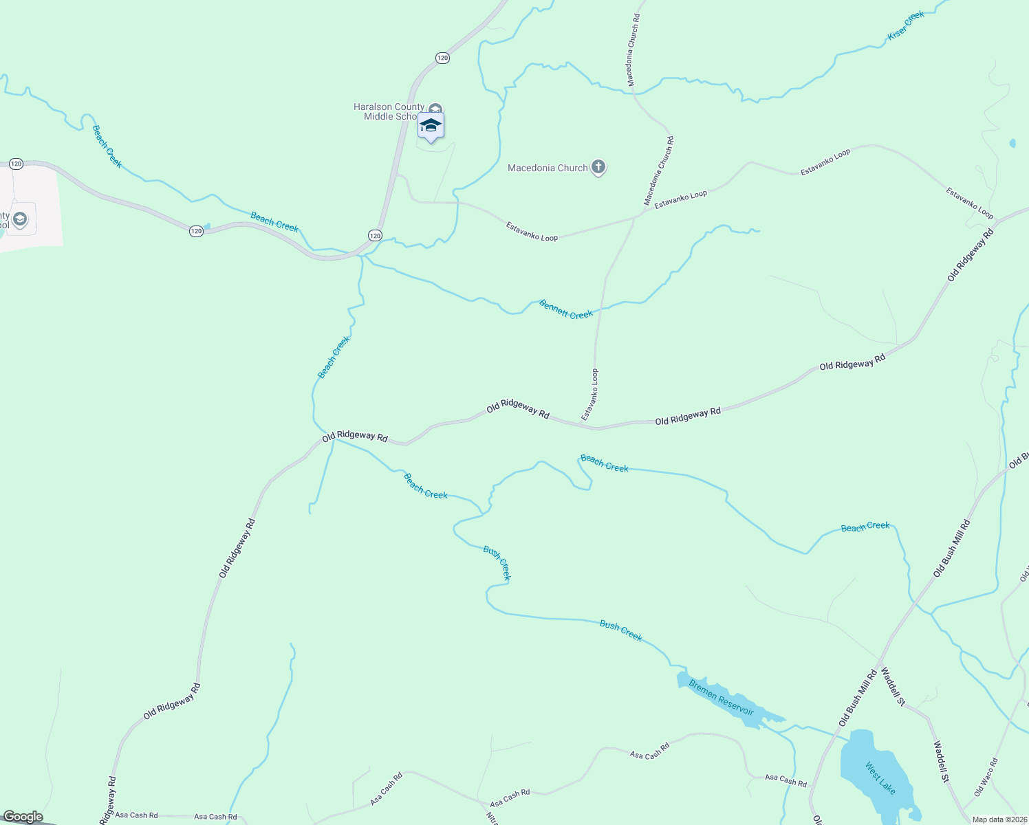 map of restaurants, bars, coffee shops, grocery stores, and more near 101-499 Old Ridgeway Road in Bremen