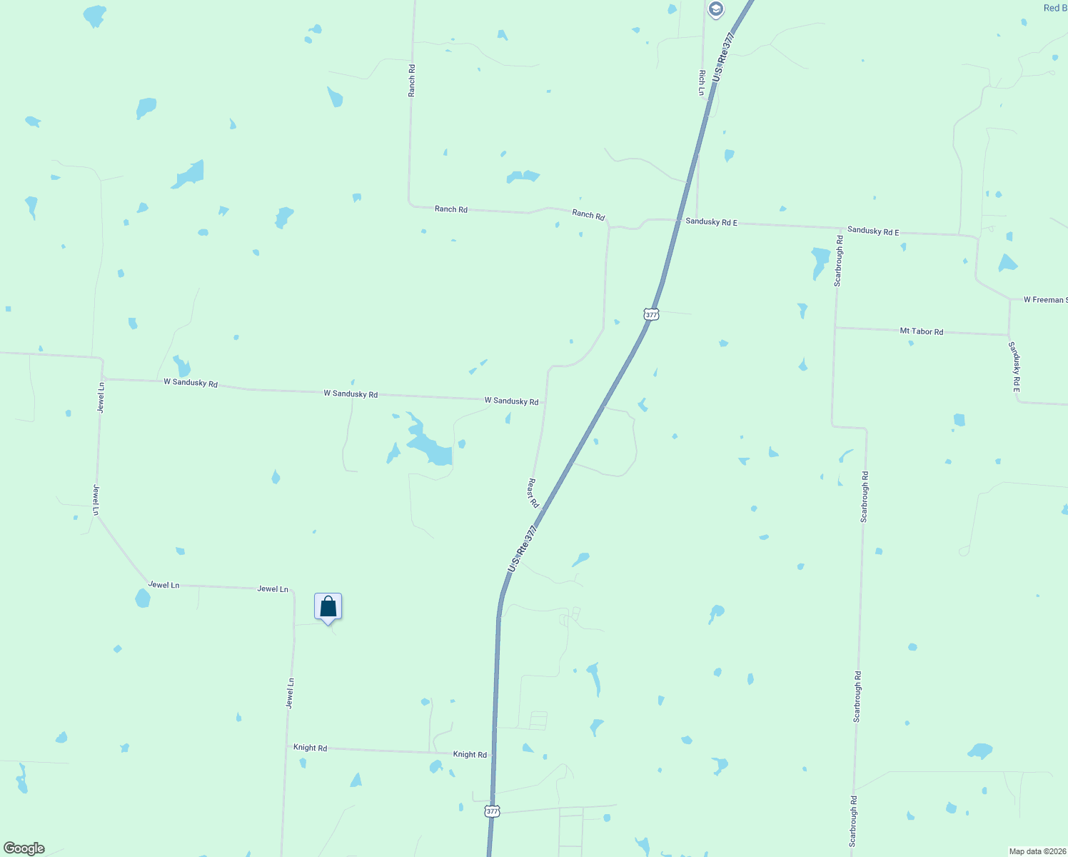 map of restaurants, bars, coffee shops, grocery stores, and more near 303 Reast Rd in Whitesboro