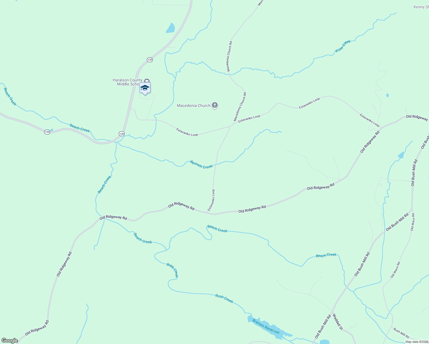 map of restaurants, bars, coffee shops, grocery stores, and more near West Crossing Road in Bremen