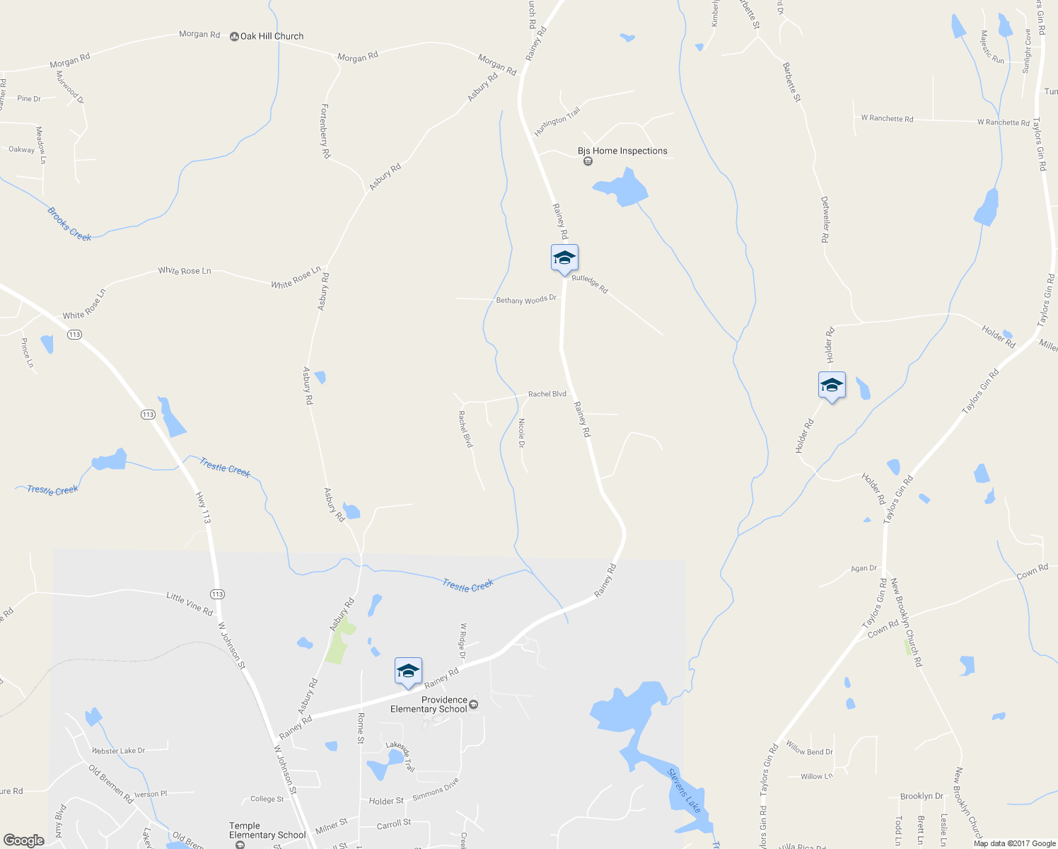 map of restaurants, bars, coffee shops, grocery stores, and more near 308 Nicole Drive in Temple