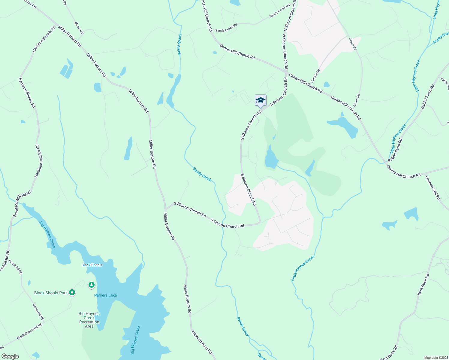 map of restaurants, bars, coffee shops, grocery stores, and more near 6011 South Sharon Church Road in Loganville