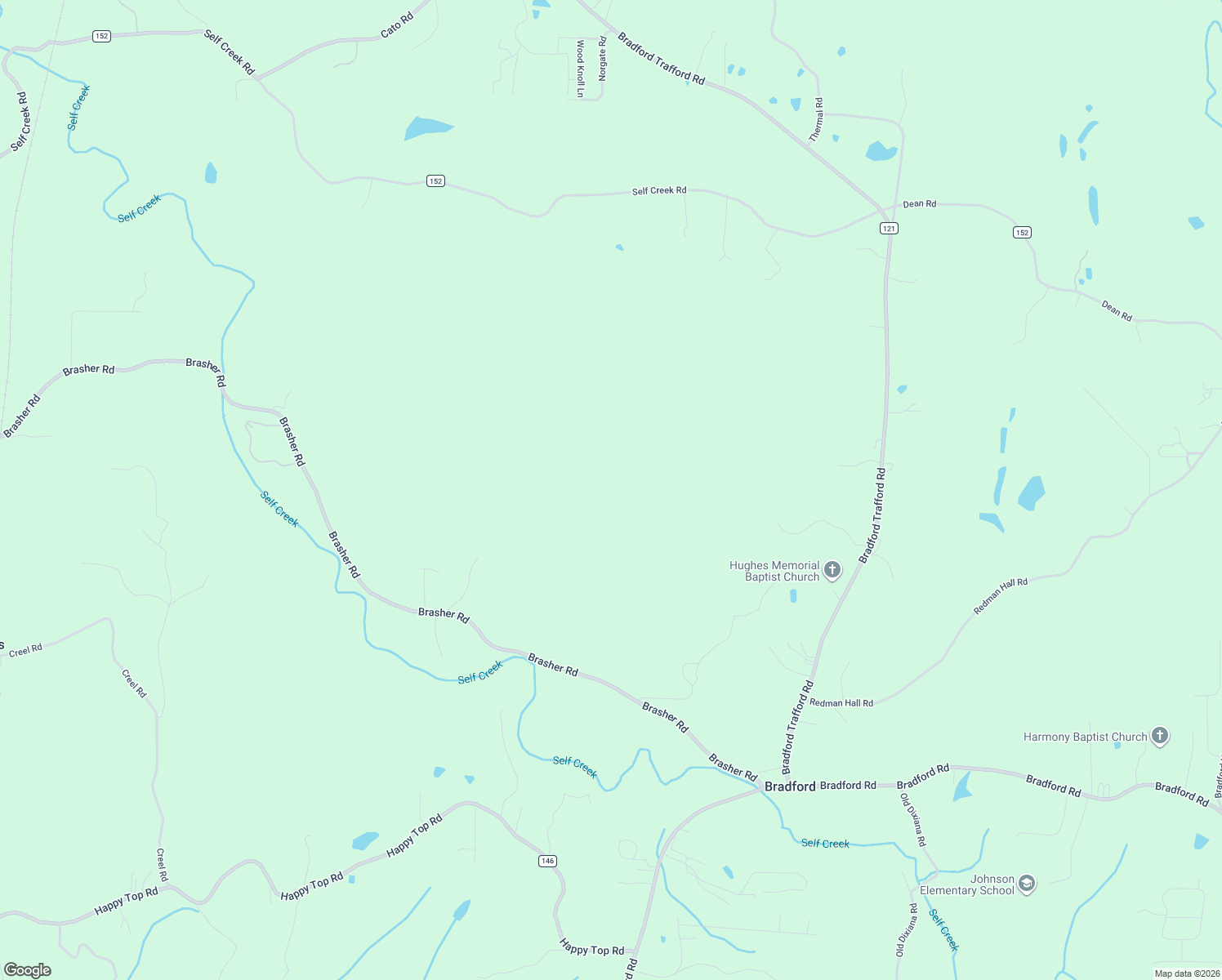 map of restaurants, bars, coffee shops, grocery stores, and more near 8645 Brasher Road in Dixiana