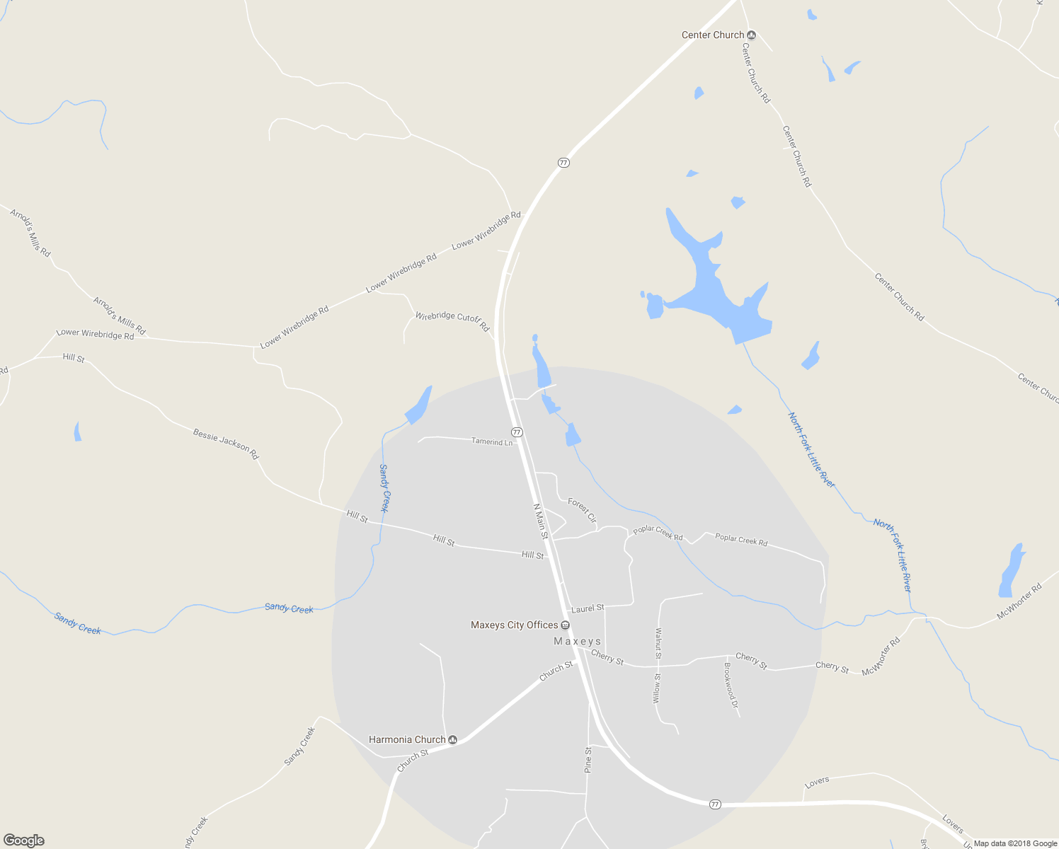 map of restaurants, bars, coffee shops, grocery stores, and more near 380 Sunset Drive in Stephens