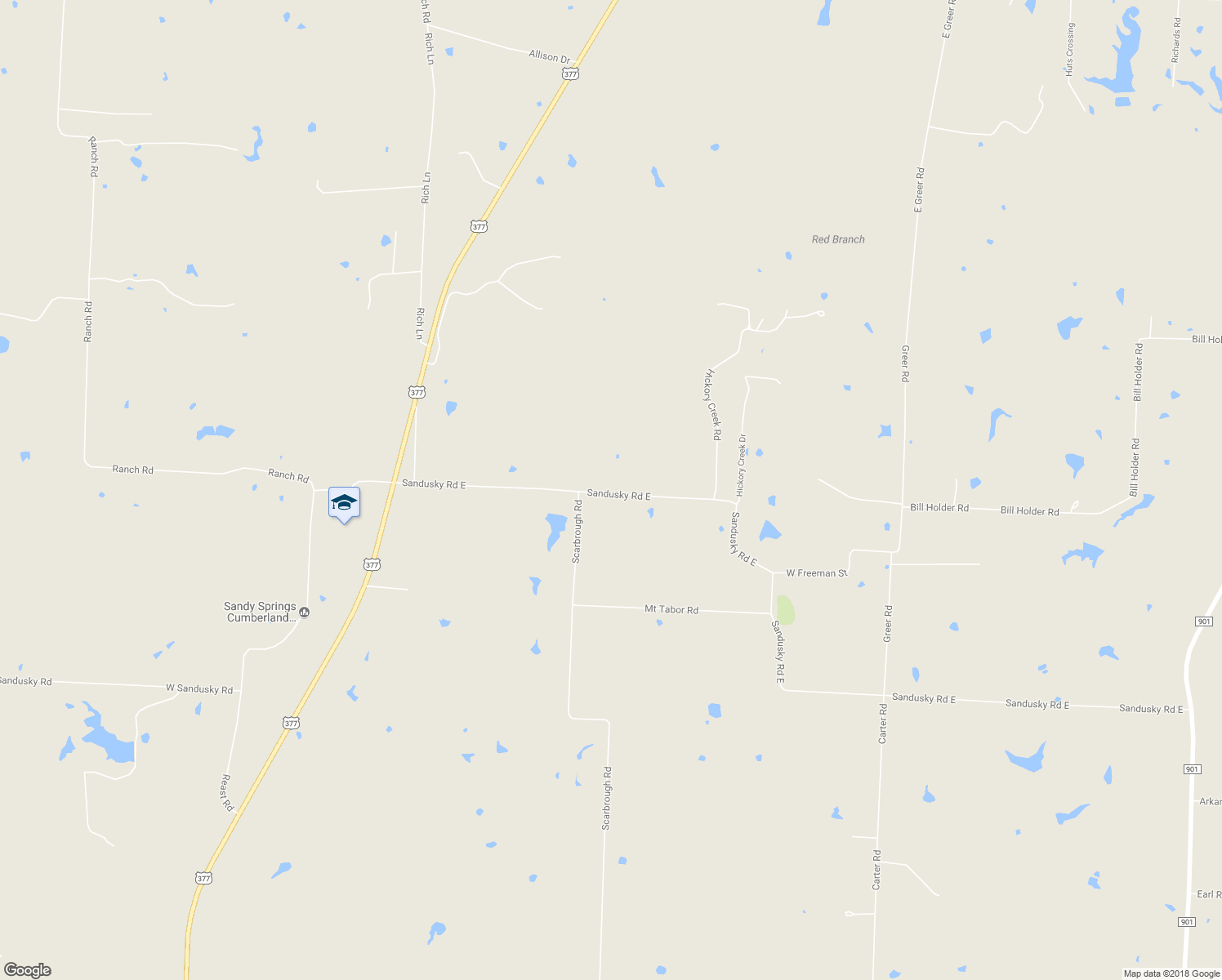 map of restaurants, bars, coffee shops, grocery stores, and more near 2079 Sandusky Road in Sadler