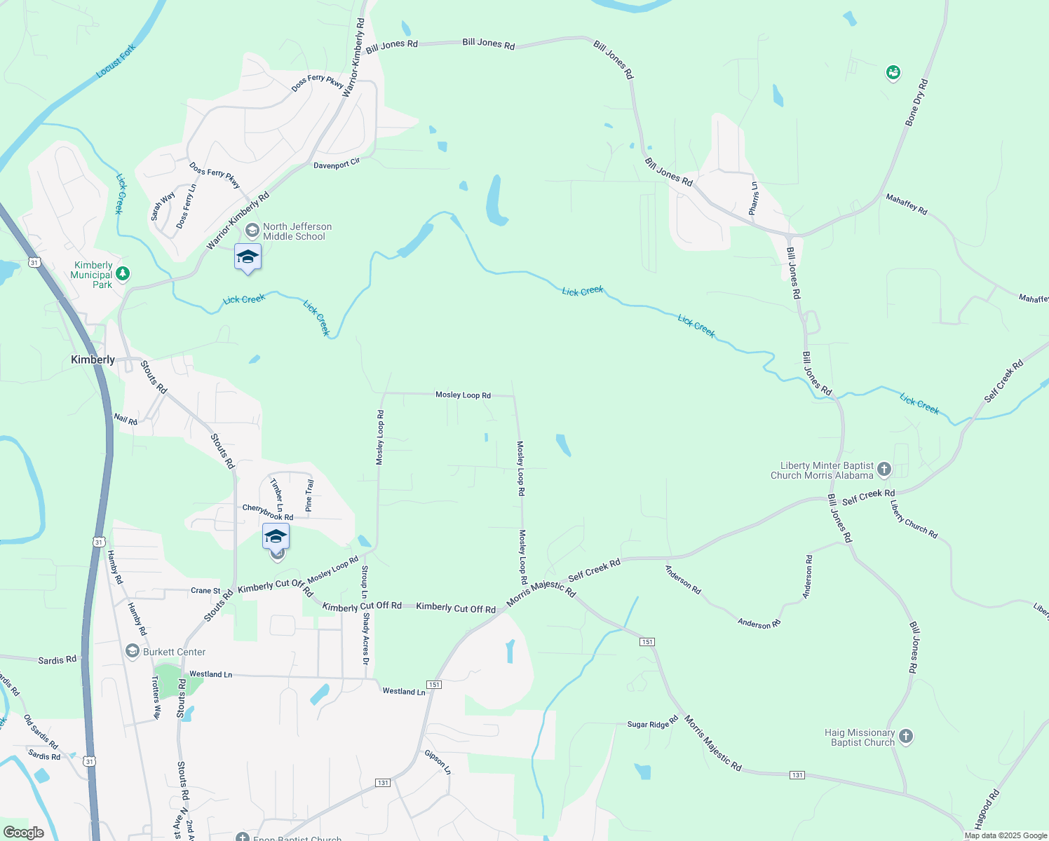 map of restaurants, bars, coffee shops, grocery stores, and more near 9368 Mosley Loop Road in Morris