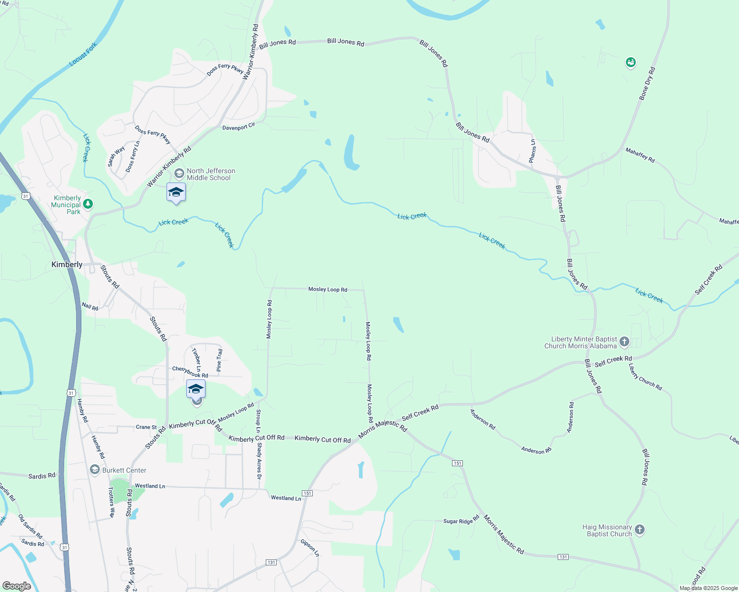 map of restaurants, bars, coffee shops, grocery stores, and more near 9368 Mosley Loop Road in Morris