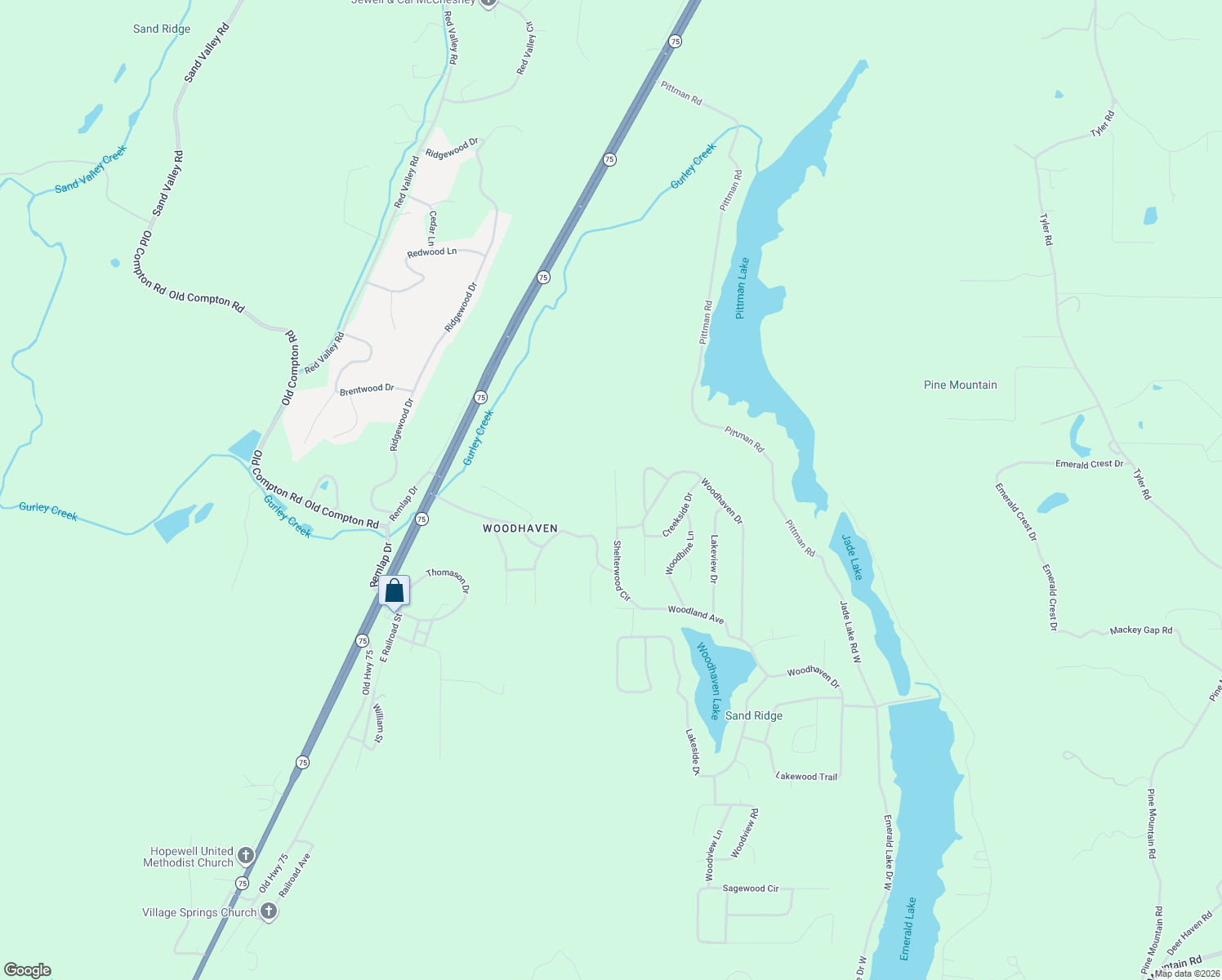 map of restaurants, bars, coffee shops, grocery stores, and more near 387 Shelterwood Circle in Pinson