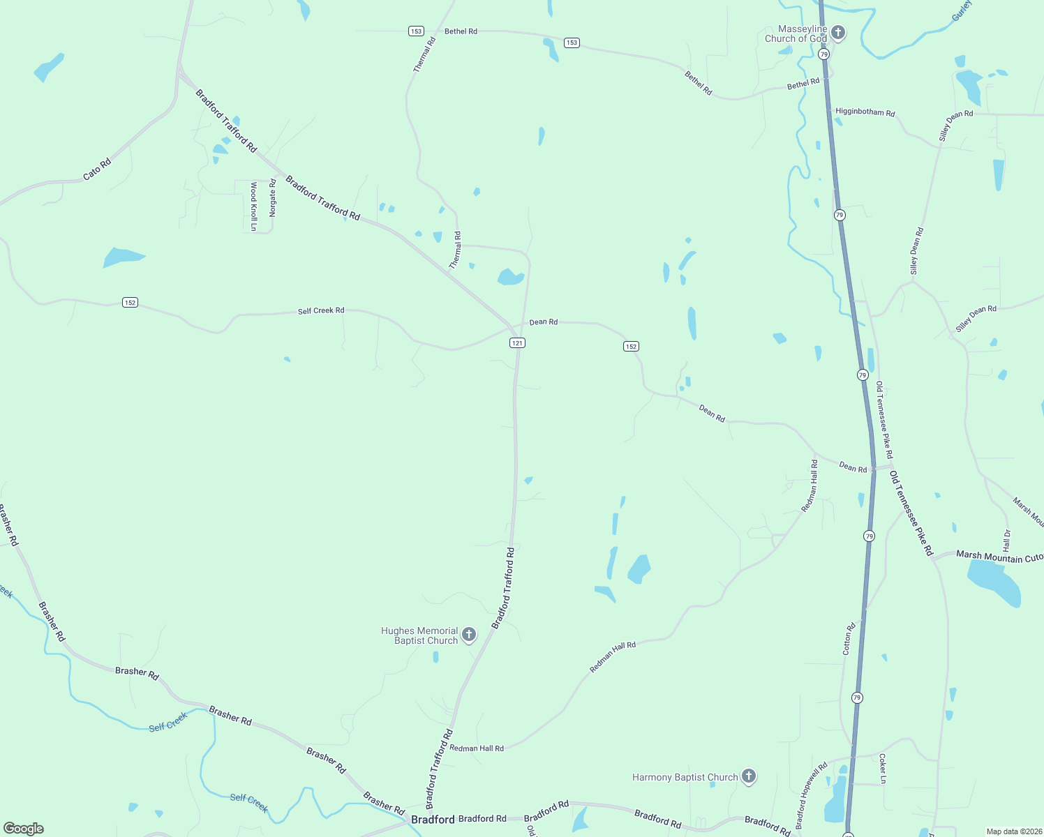 map of restaurants, bars, coffee shops, grocery stores, and more near 9173 Bradford Trafford Road in Pinson