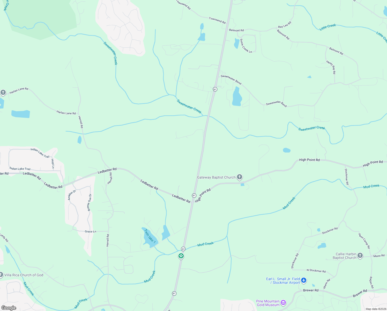 map of restaurants, bars, coffee shops, grocery stores, and more near in Villa Rica
