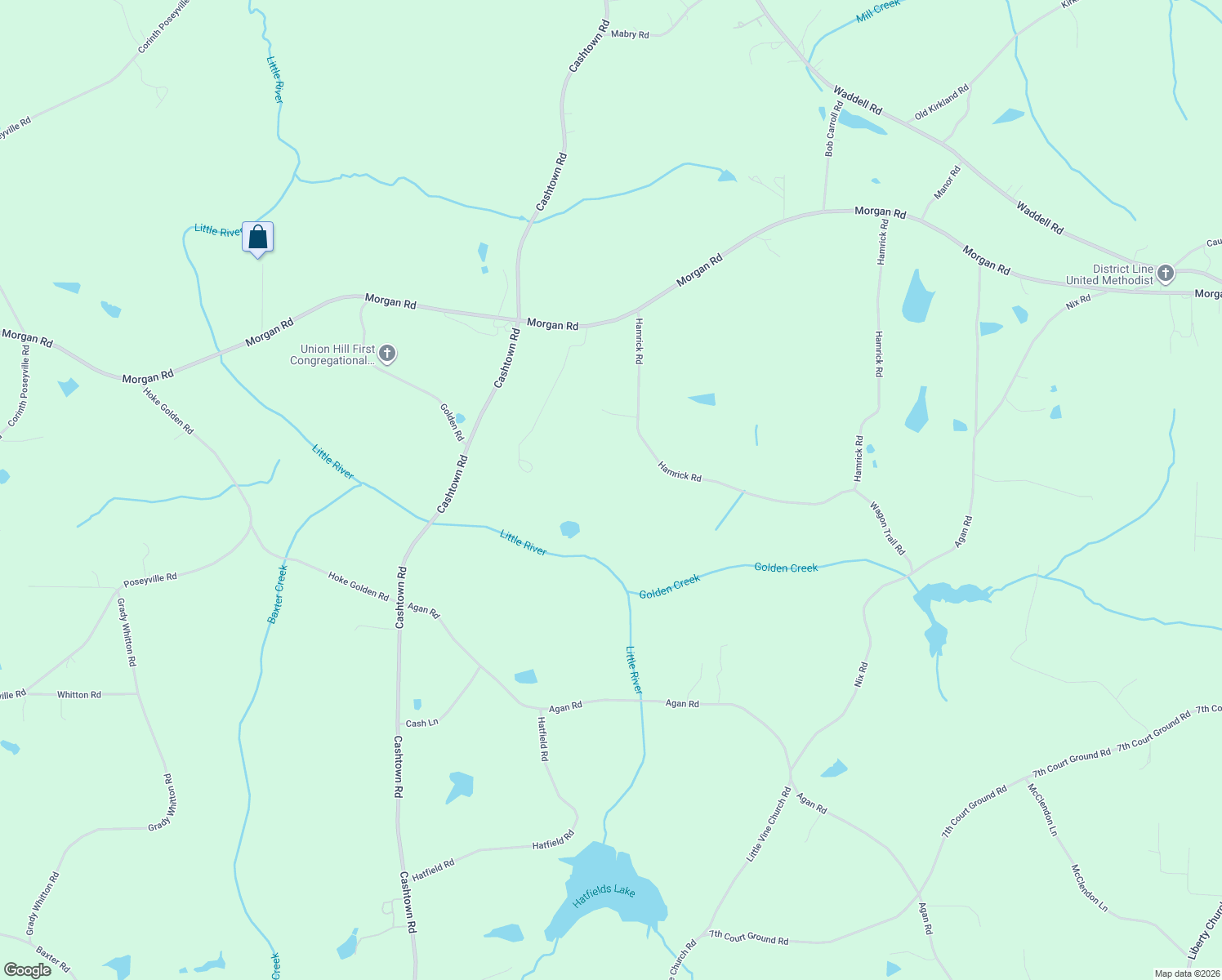 map of restaurants, bars, coffee shops, grocery stores, and more near 201 Hamrick Road in Bremen