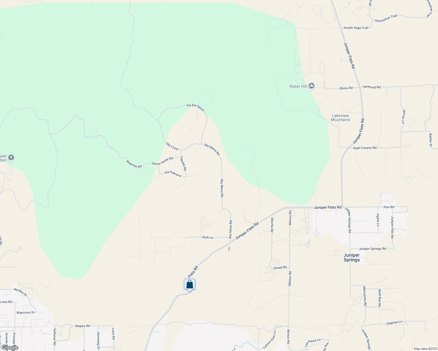 map of restaurants, bars, coffee shops, grocery stores, and more near 23705 Sky Mesa Road in Homeland