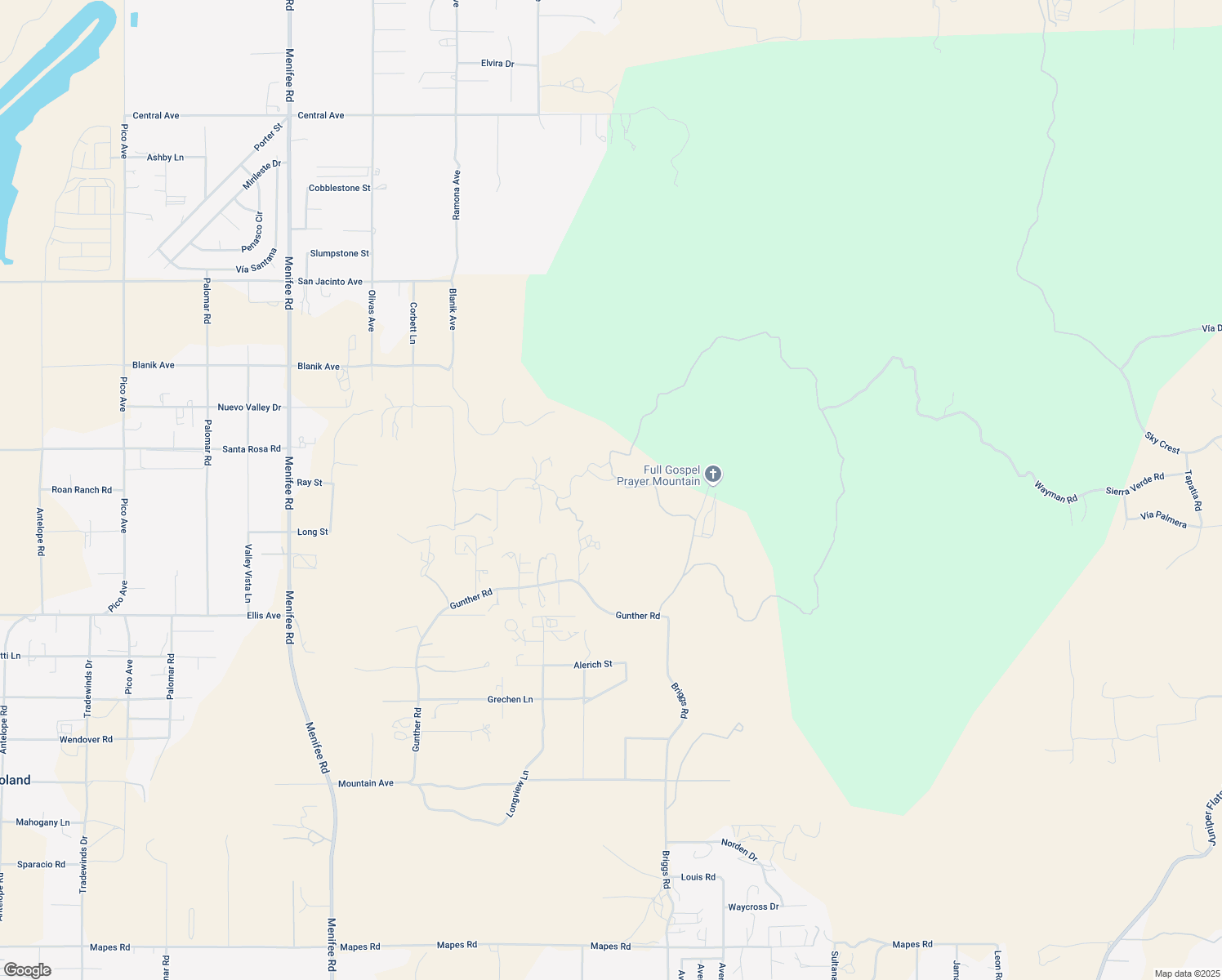 map of restaurants, bars, coffee shops, grocery stores, and more near Nogues Road in Nuevo