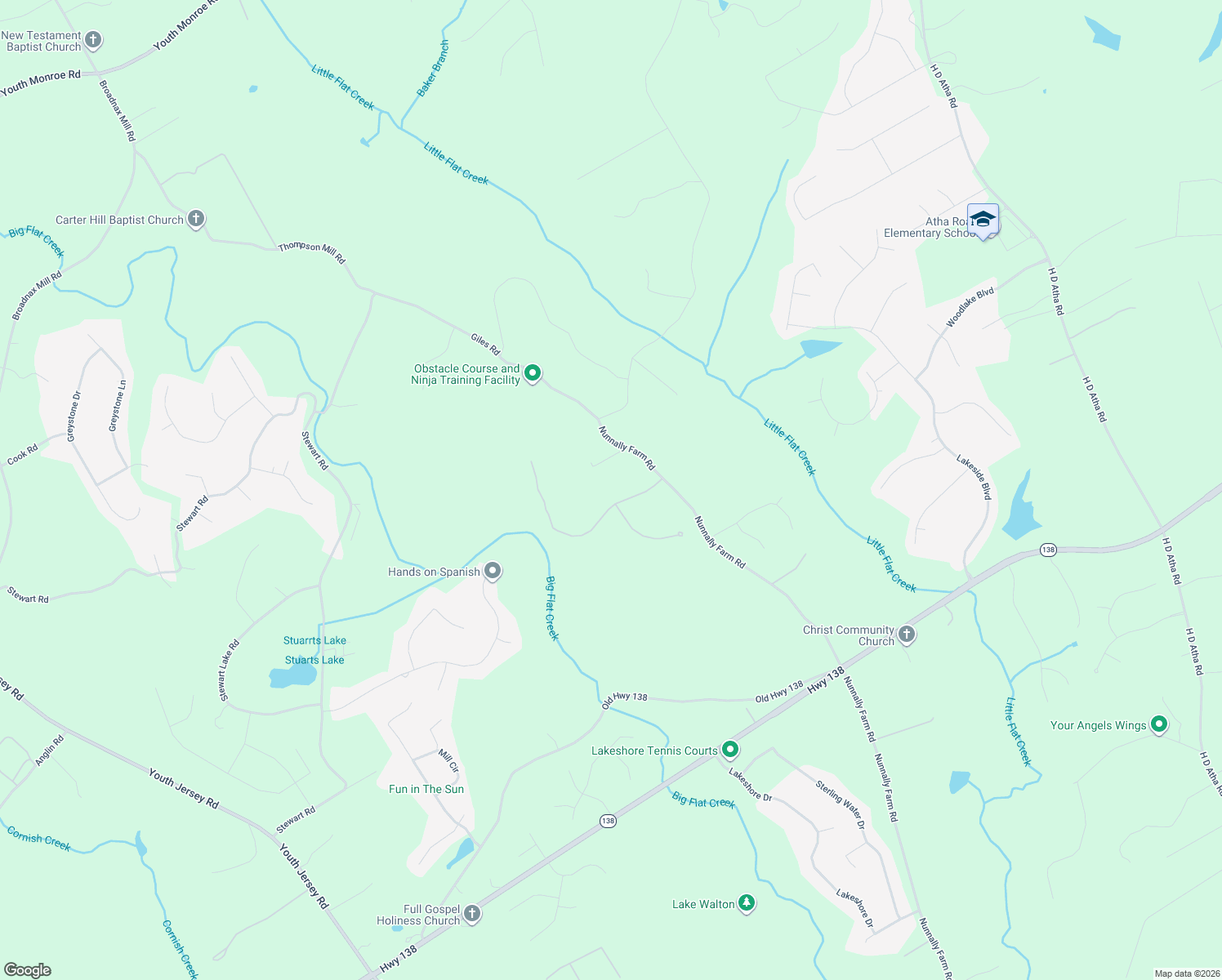 map of restaurants, bars, coffee shops, grocery stores, and more near 1009 Highgrove Drive in Monroe