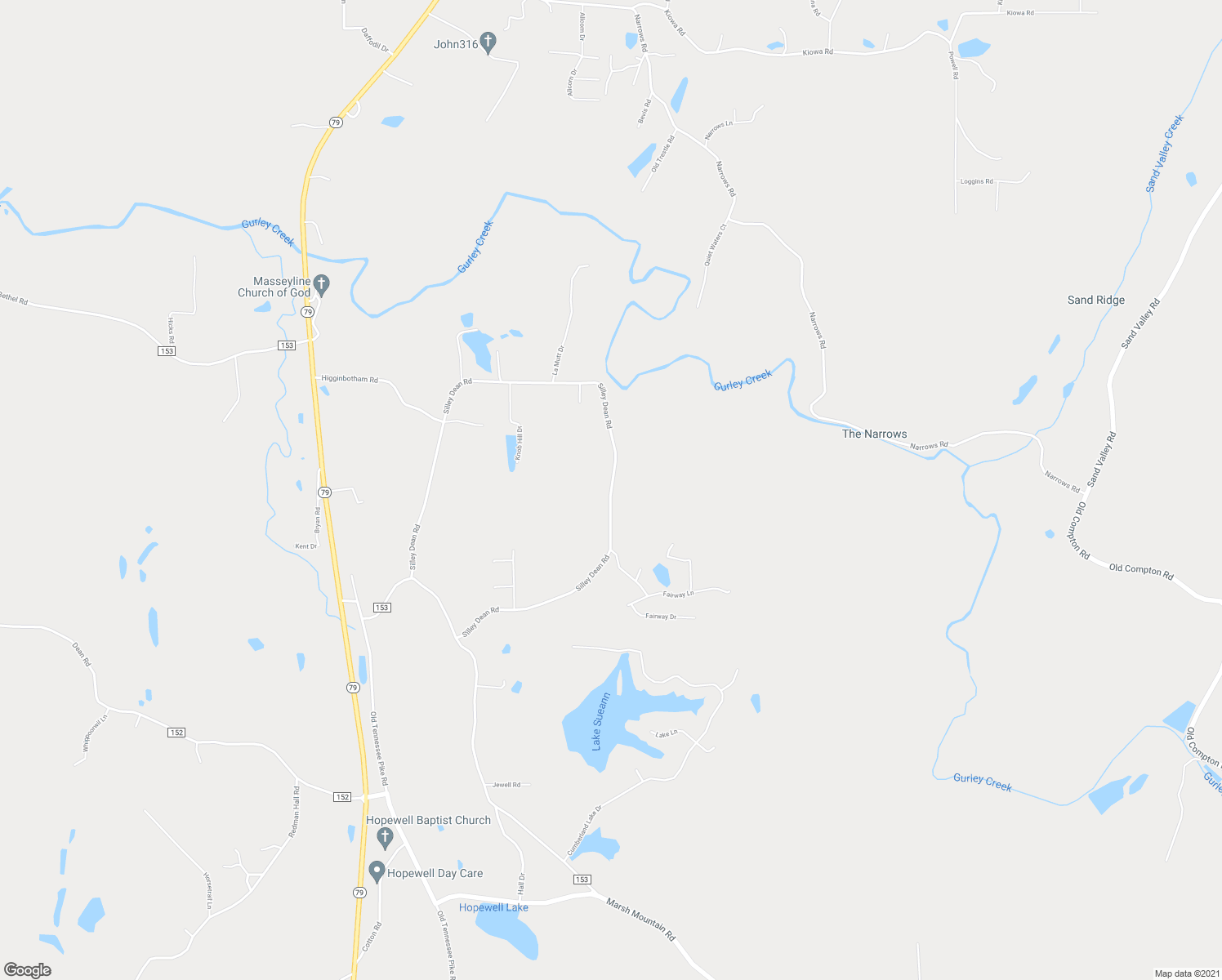 map of restaurants, bars, coffee shops, grocery stores, and more near 9602 Silley Dean Road in Pinson