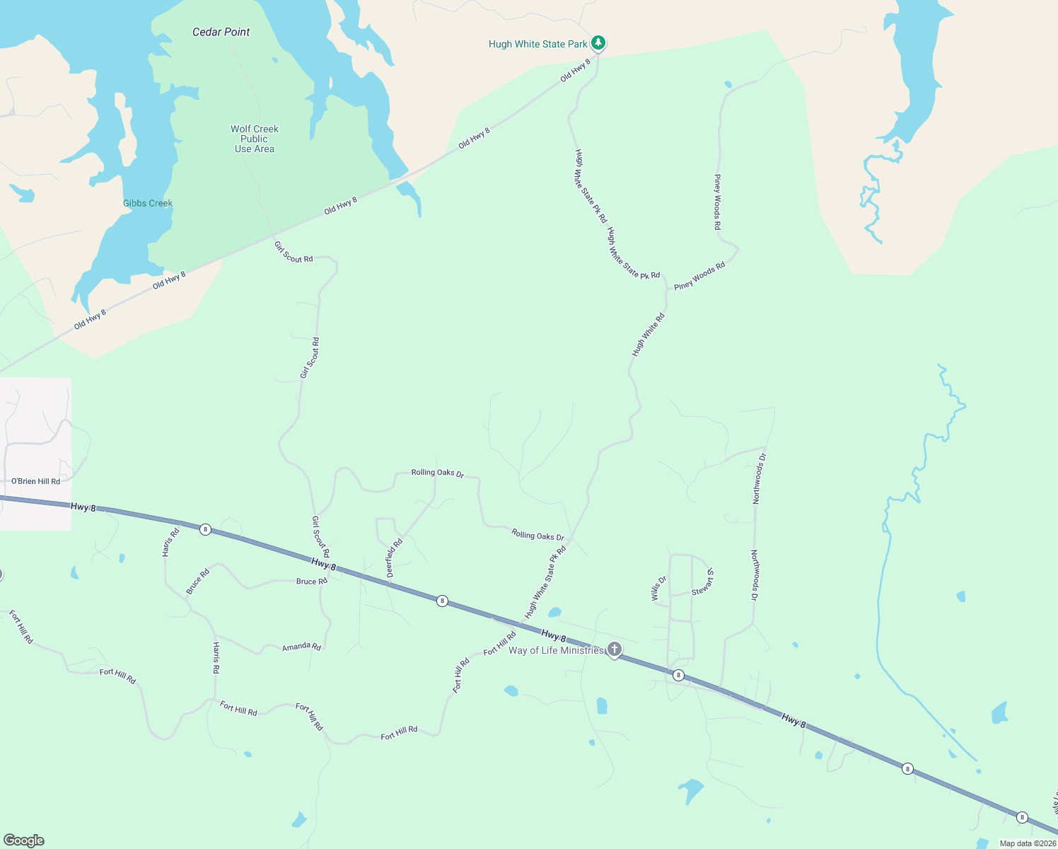 map of restaurants, bars, coffee shops, grocery stores, and more near 545 Deer Creek Road in Grenada