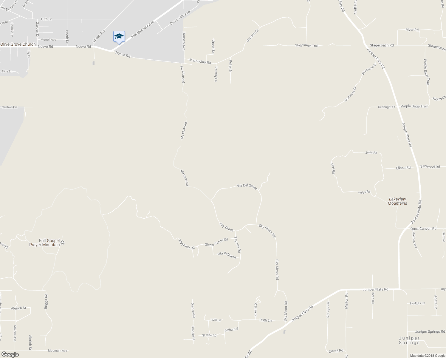 map of restaurants, bars, coffee shops, grocery stores, and more near 31600 Vía Del Senor in Homeland