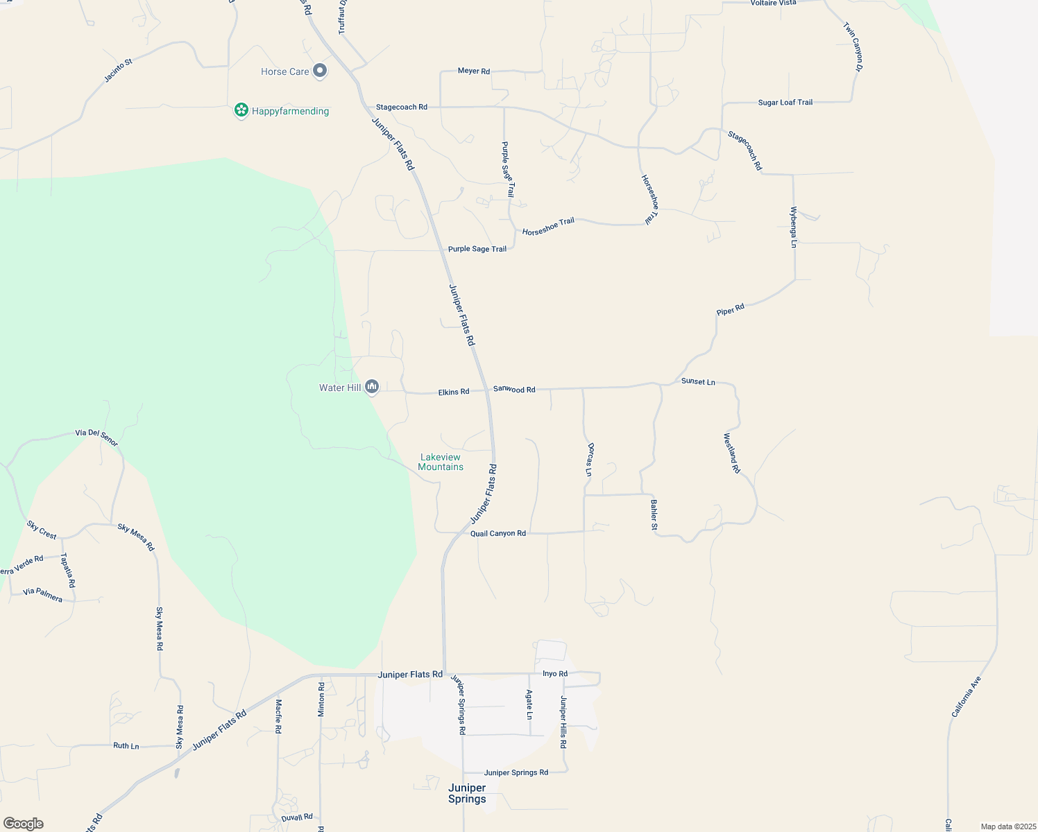 map of restaurants, bars, coffee shops, grocery stores, and more near 33275 Cottonwood Road in Nuevo