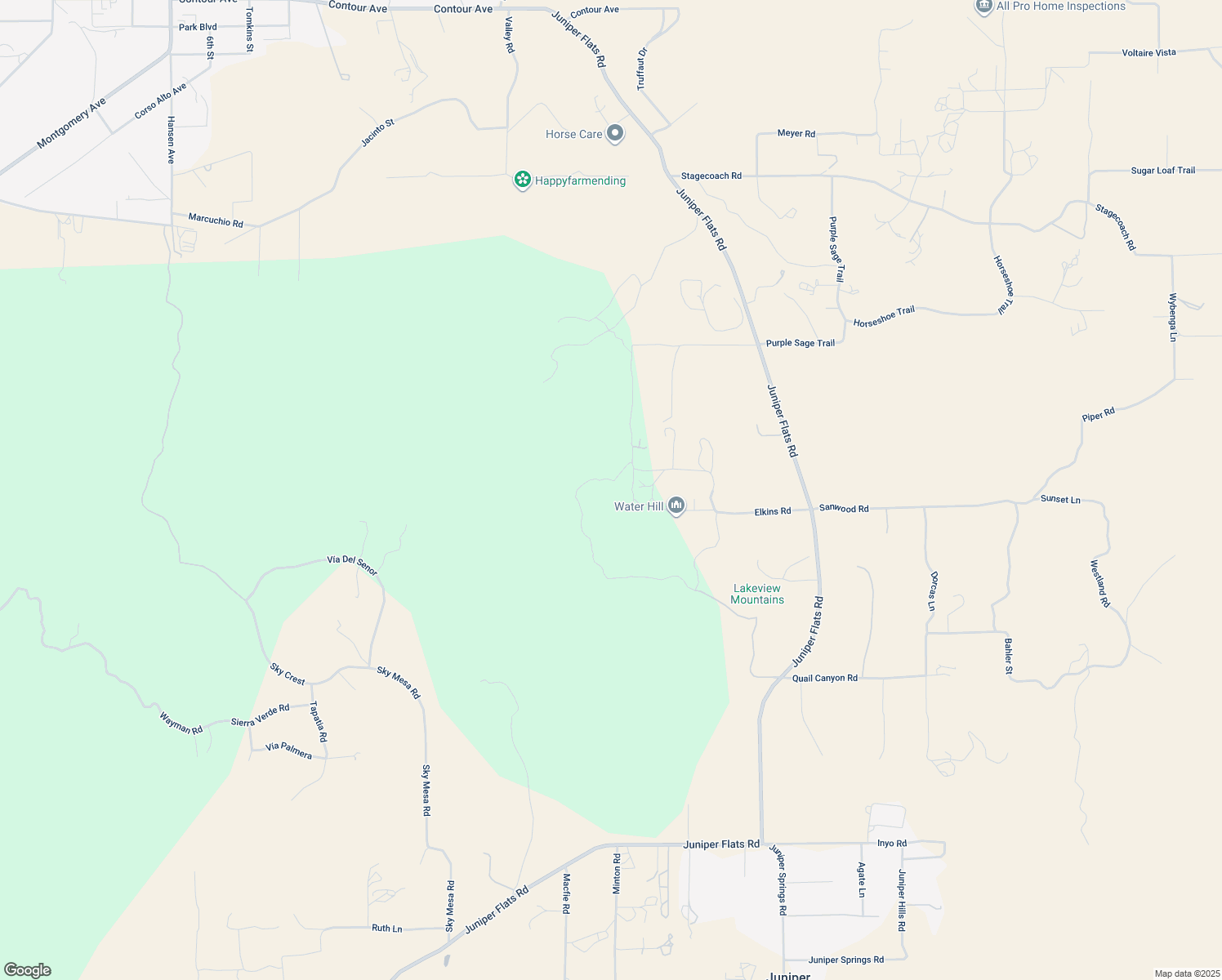 map of restaurants, bars, coffee shops, grocery stores, and more near 22881 Arrow Road in Nuevo
