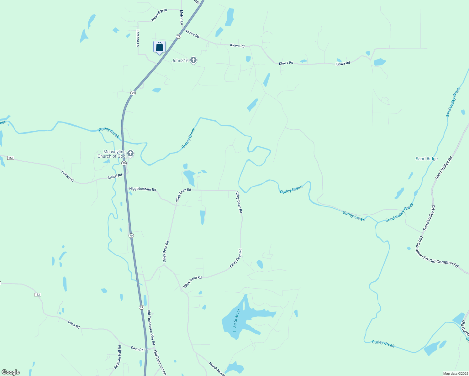 map of restaurants, bars, coffee shops, grocery stores, and more near 9675 Silley Dean Road in Pinson