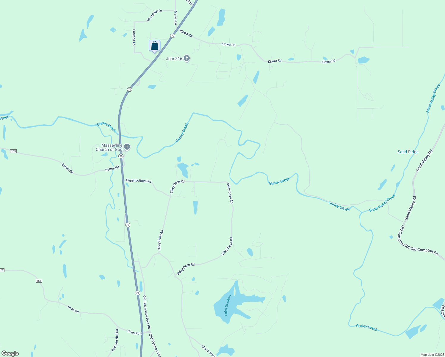 map of restaurants, bars, coffee shops, grocery stores, and more near 9675 Silley Dean Road in Pinson