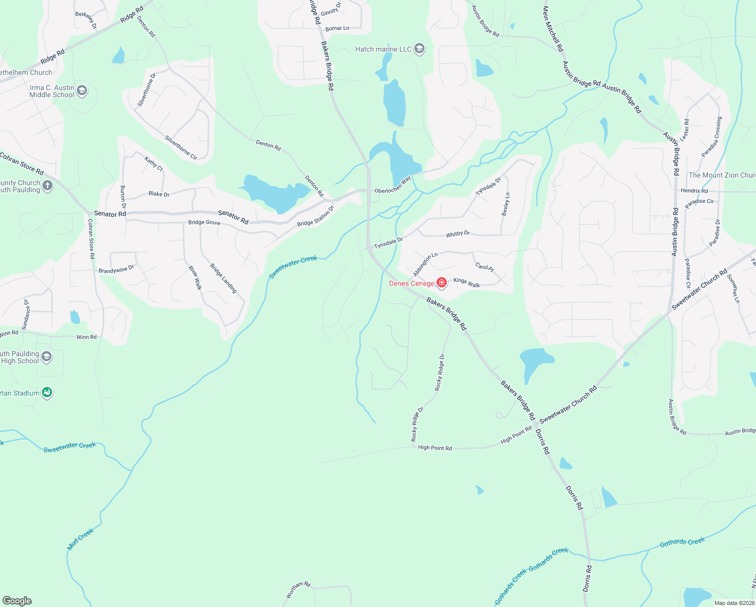 map of restaurants, bars, coffee shops, grocery stores, and more near 120 Regent Ct in Douglasville