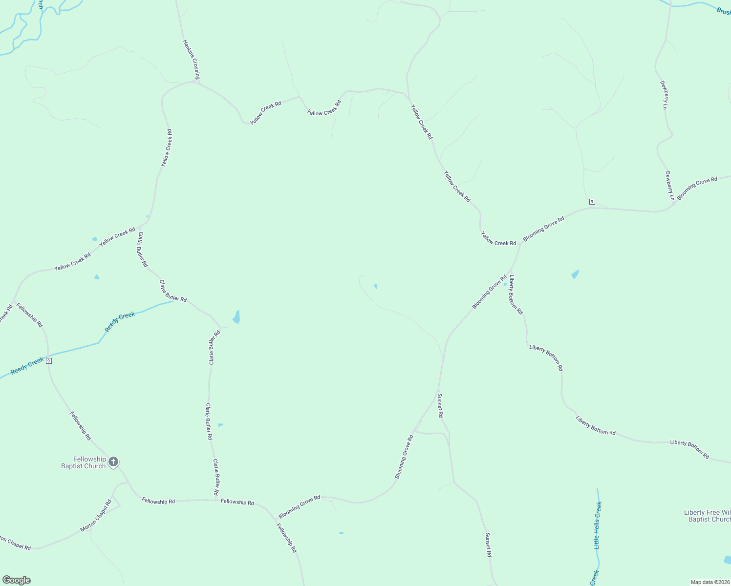map of restaurants, bars, coffee shops, grocery stores, and more near Perkins Road in Lamar County