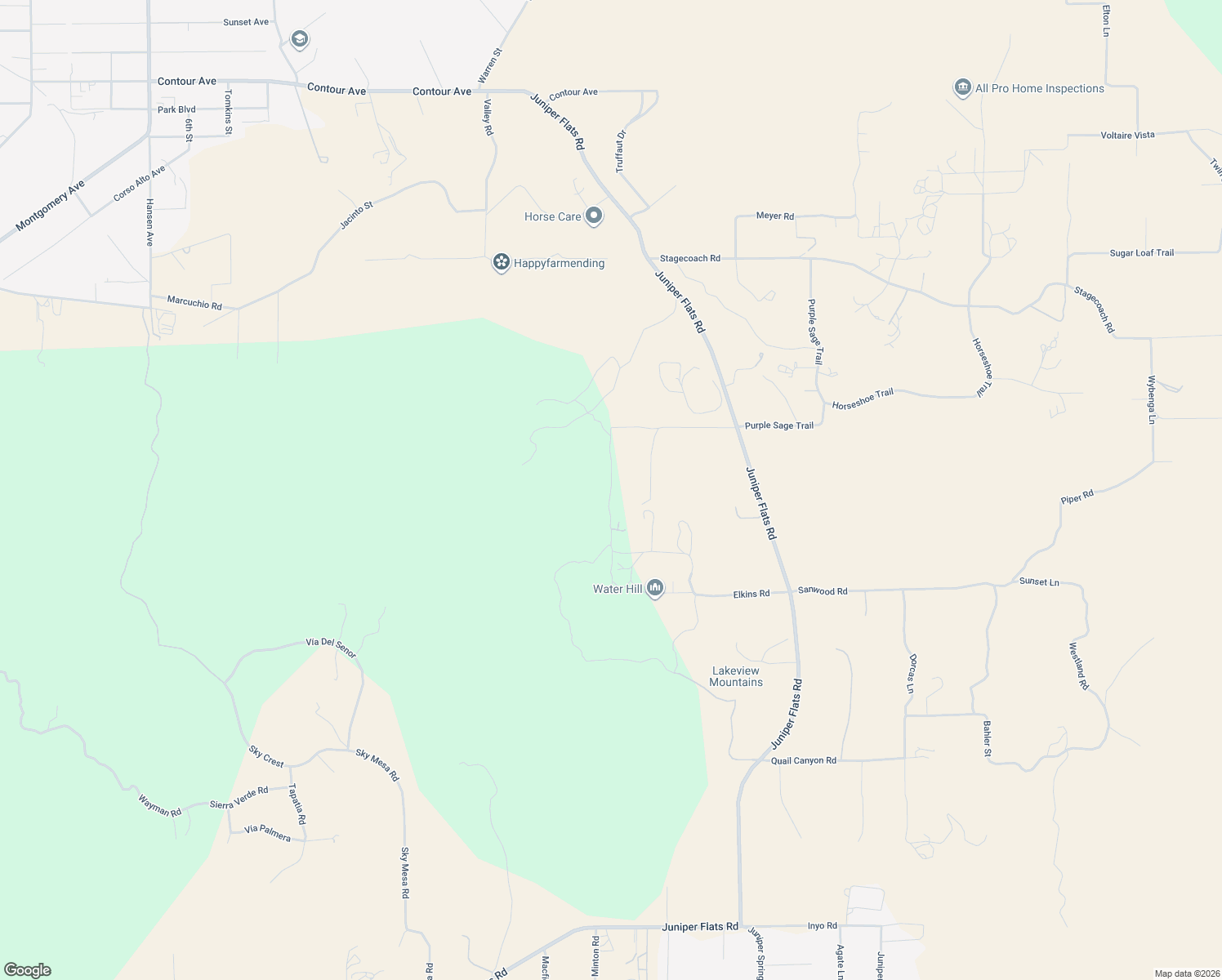 map of restaurants, bars, coffee shops, grocery stores, and more near Arrow Road in Riverside County