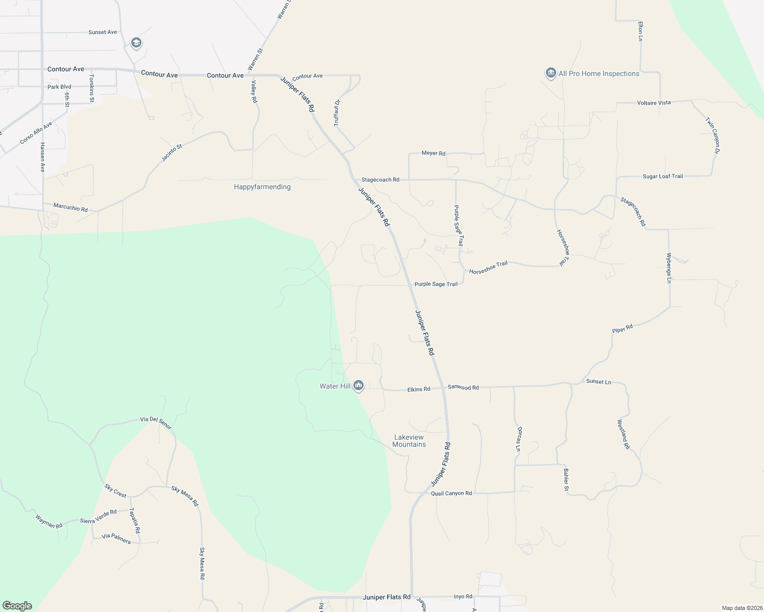 map of restaurants, bars, coffee shops, grocery stores, and more near 22623 Juniper Flats Road in Nuevo