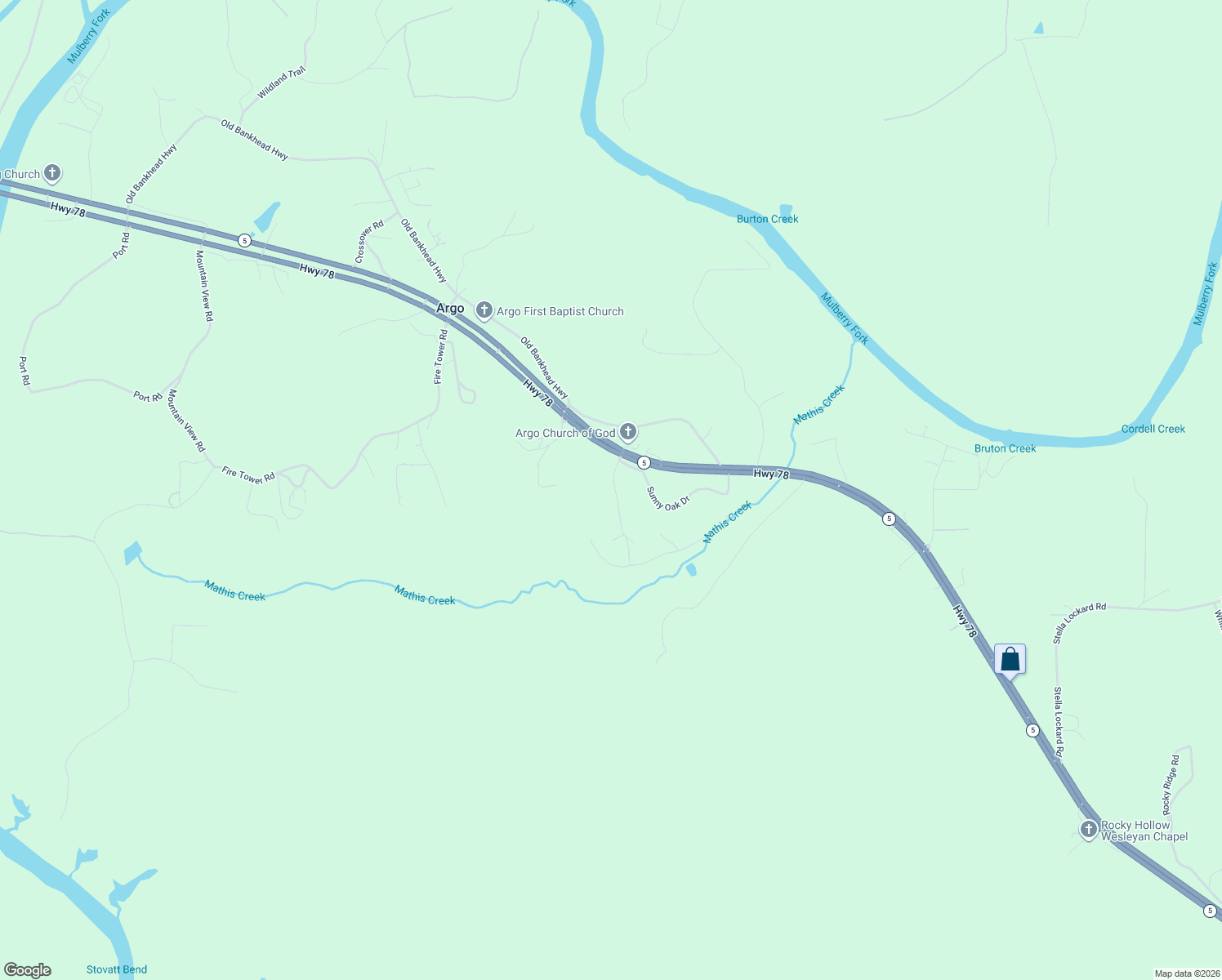 map of restaurants, bars, coffee shops, grocery stores, and more near Mathis Creek Farm Road in Cordova