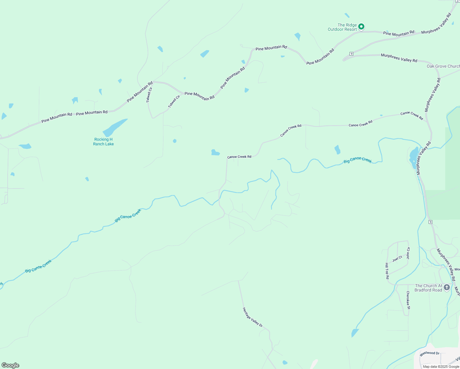 map of restaurants, bars, coffee shops, grocery stores, and more near 2001 Canoe Creek Road in Springville