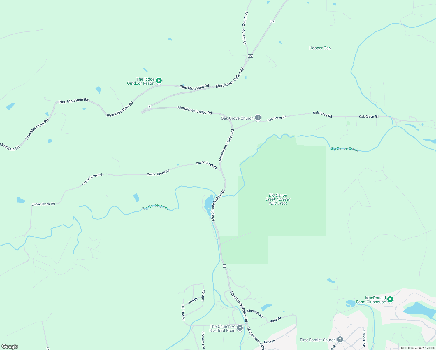 map of restaurants, bars, coffee shops, grocery stores, and more near 2370 Murphrees Valley Road in Springville