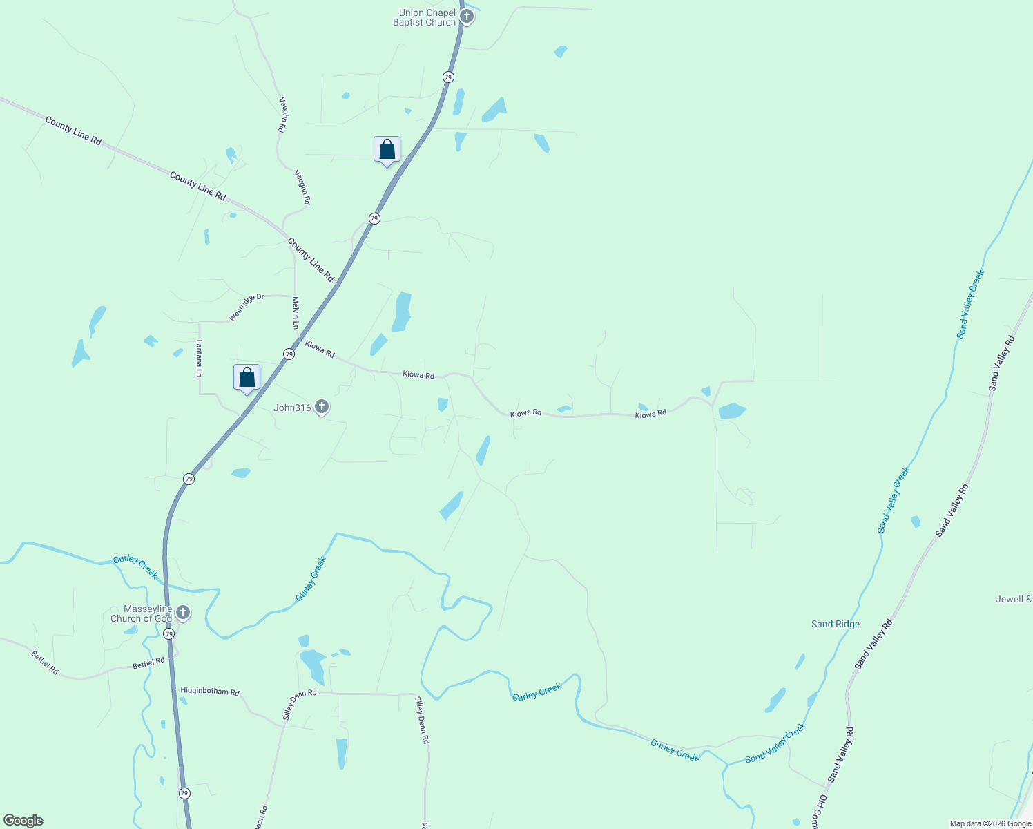 map of restaurants, bars, coffee shops, grocery stores, and more near 861 Kiowa Road in Remlap