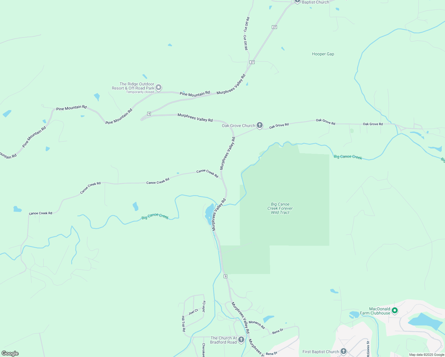 map of restaurants, bars, coffee shops, grocery stores, and more near 2370 Murphrees Valley Road in Springville