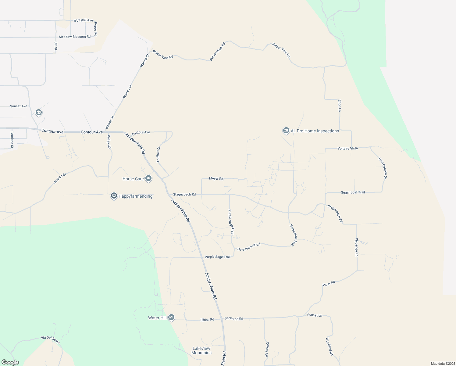 map of restaurants, bars, coffee shops, grocery stores, and more near 33195 Meyer Road in Nuevo