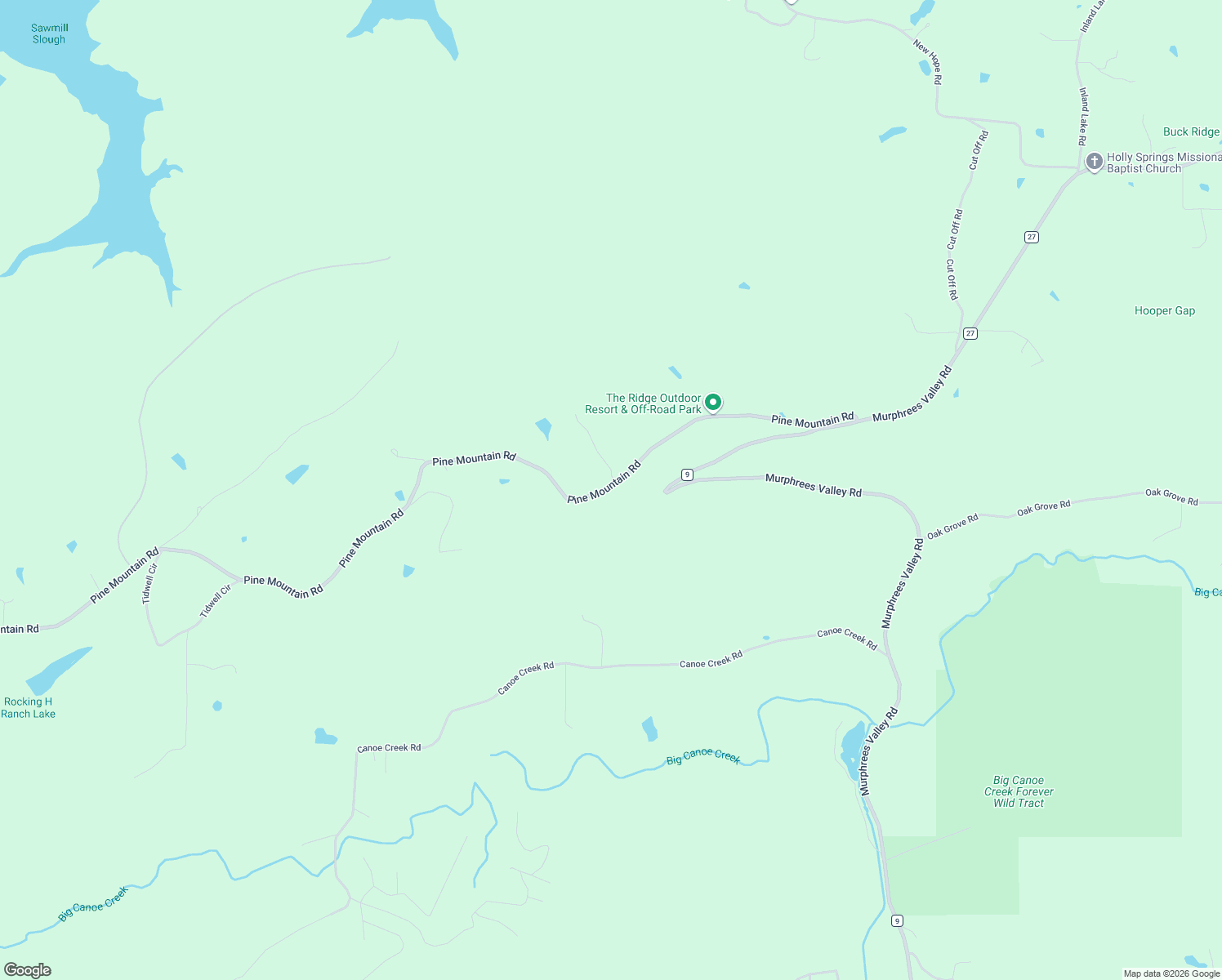 map of restaurants, bars, coffee shops, grocery stores, and more near 8381 Pine Mountain Road in Springville