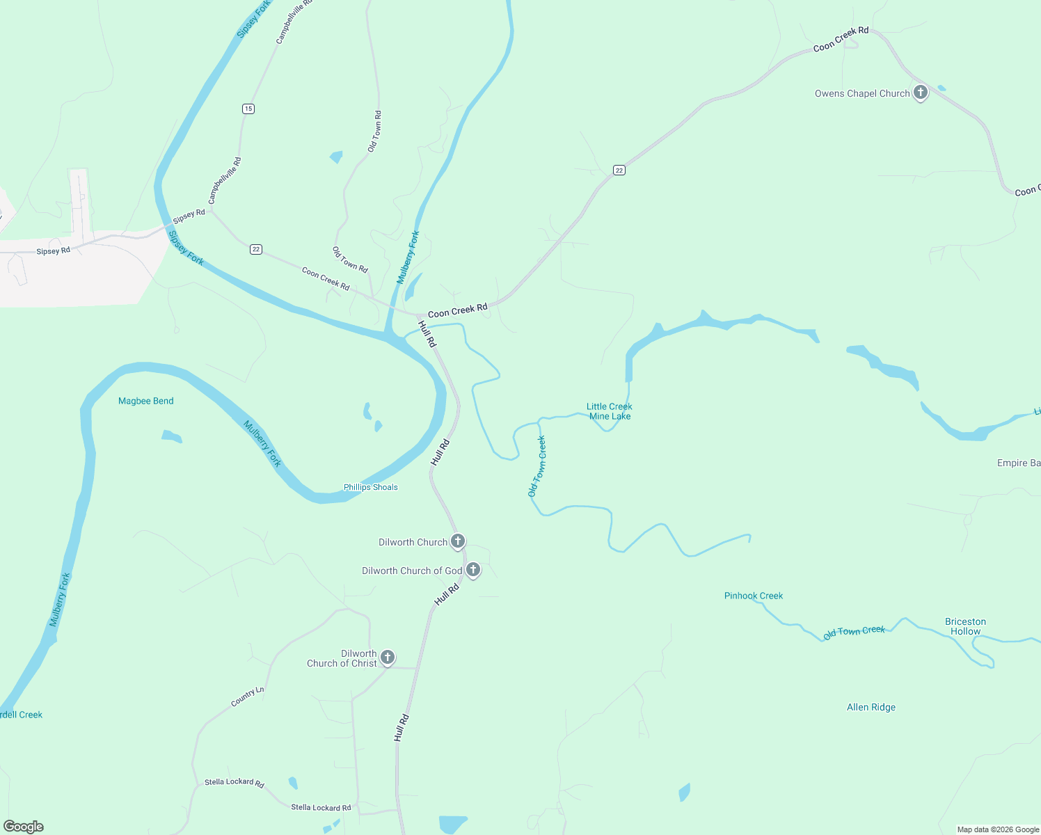 map of restaurants, bars, coffee shops, grocery stores, and more near in Sipsey