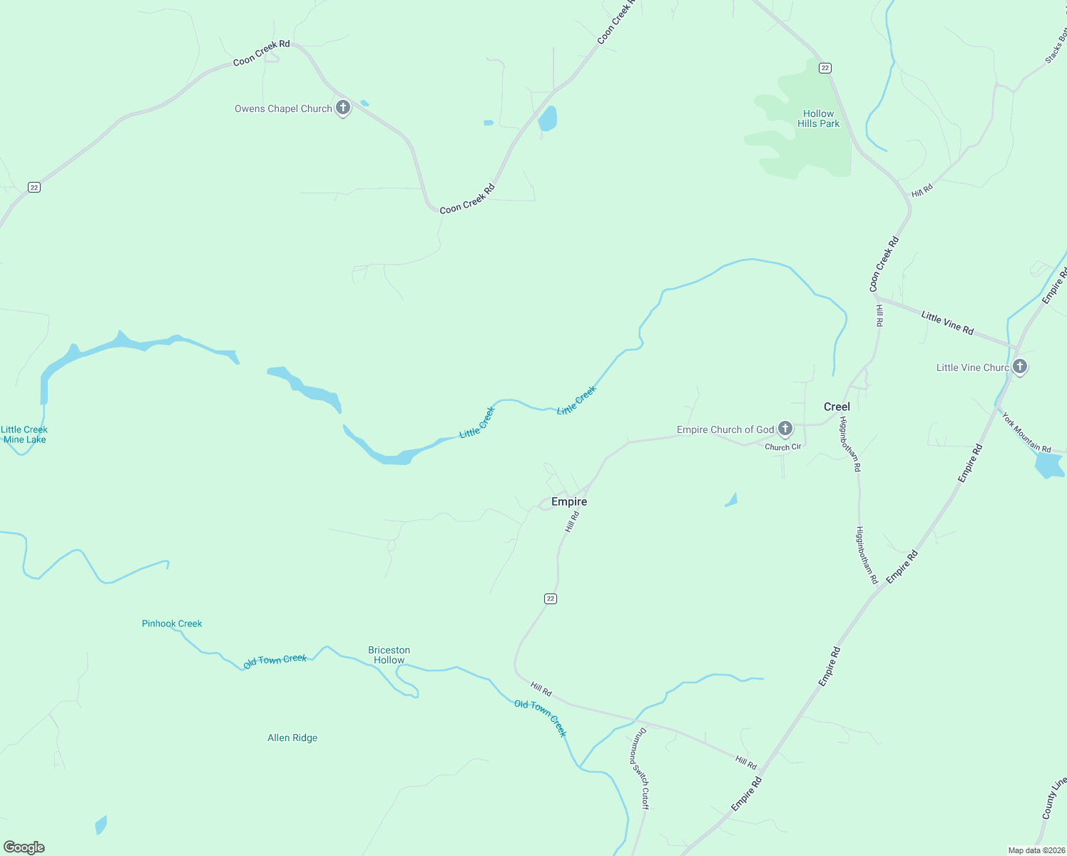 map of restaurants, bars, coffee shops, grocery stores, and more near 217 Muncher Road in Empire