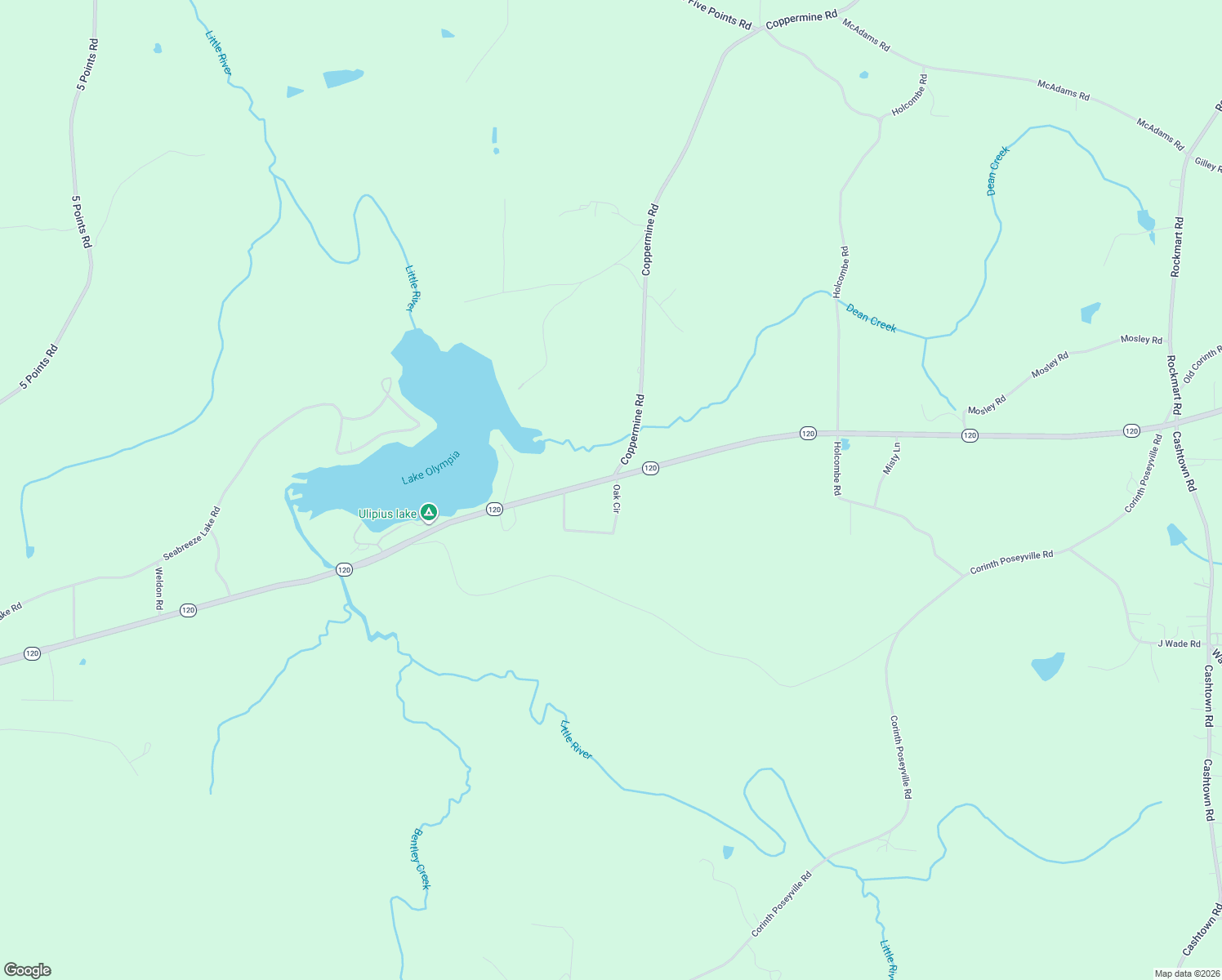 map of restaurants, bars, coffee shops, grocery stores, and more near 212 Oak Circle in Buchanan