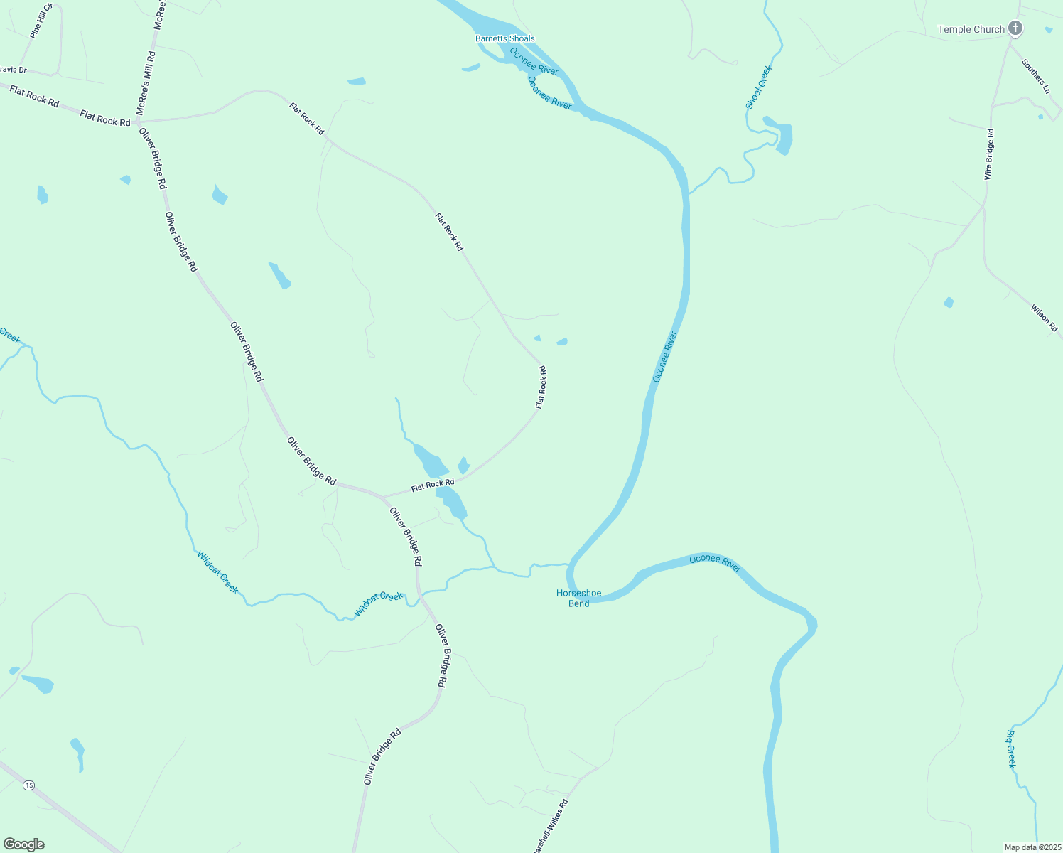 map of restaurants, bars, coffee shops, grocery stores, and more near 3661 Flat Rock Road in Watkinsville