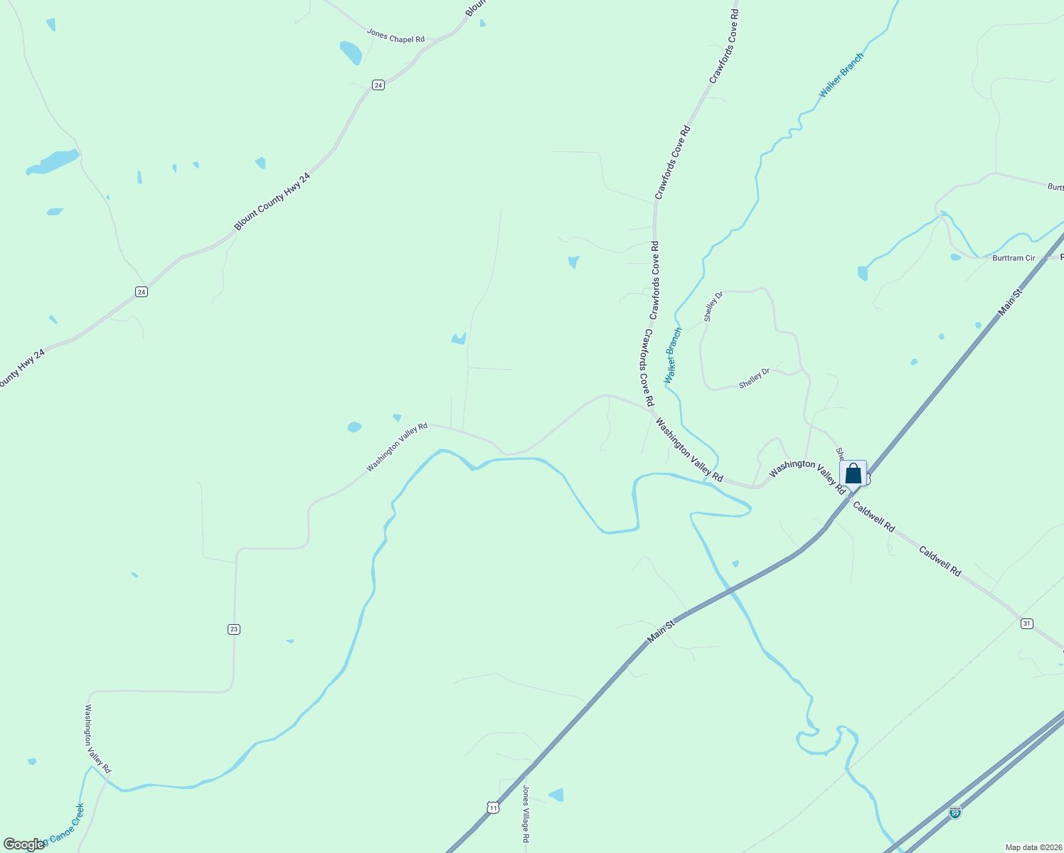 map of restaurants, bars, coffee shops, grocery stores, and more near 4463 Washington Valley Road in Springville