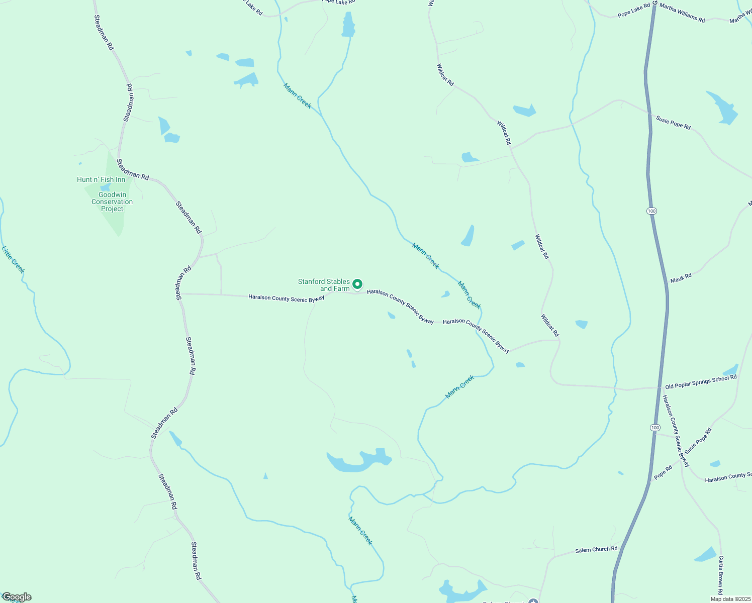 map of restaurants, bars, coffee shops, grocery stores, and more near 495 Haralson County Scenic Byway in Tallapoosa