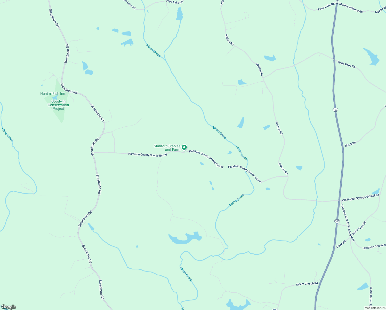 map of restaurants, bars, coffee shops, grocery stores, and more near 495 Haralson County Scenic Byway in Tallapoosa
