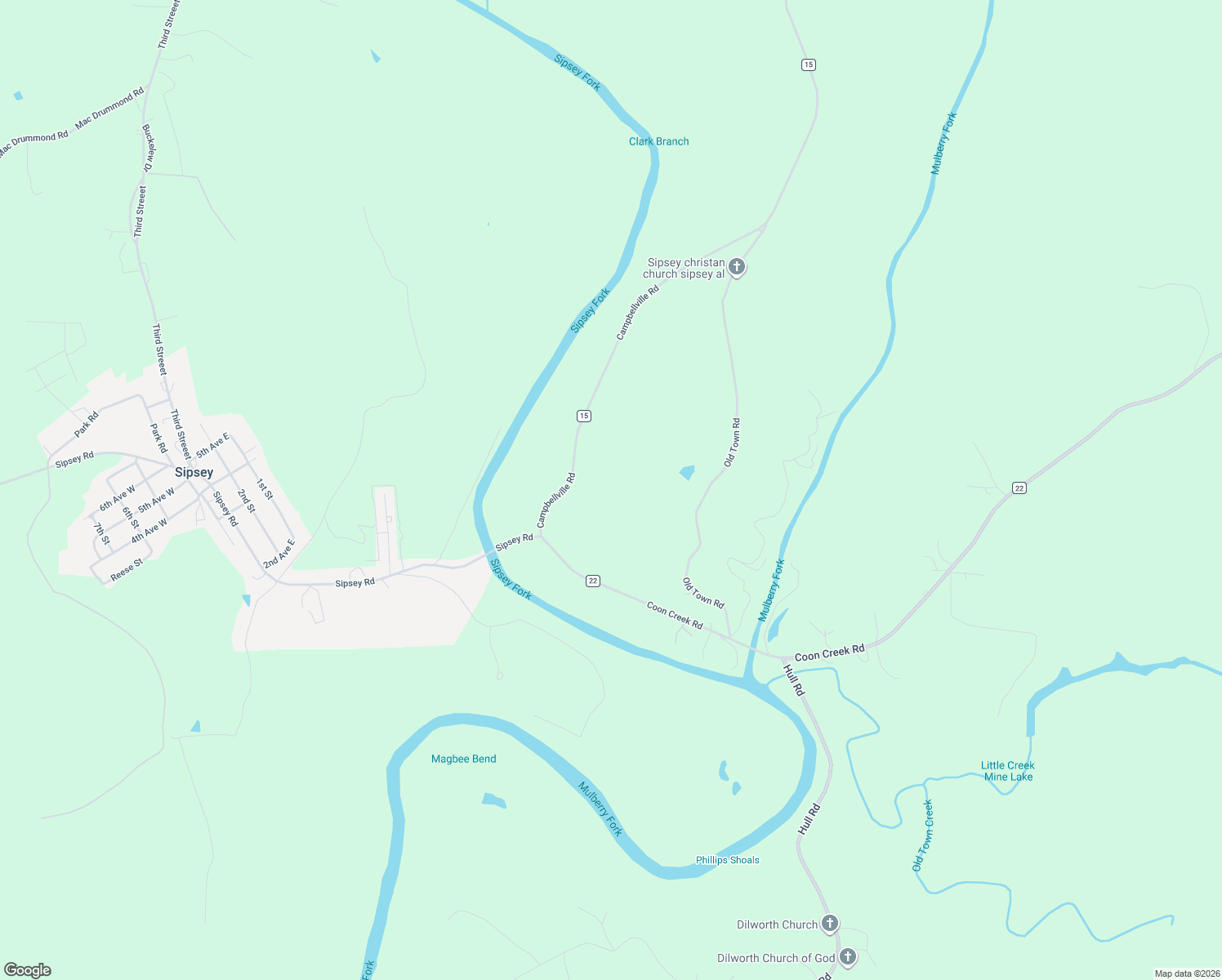 map of restaurants, bars, coffee shops, grocery stores, and more near in Sipsey