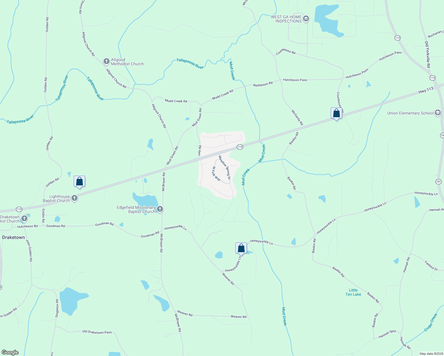 map of restaurants, bars, coffee shops, grocery stores, and more near 241 W Fork Way in Temple