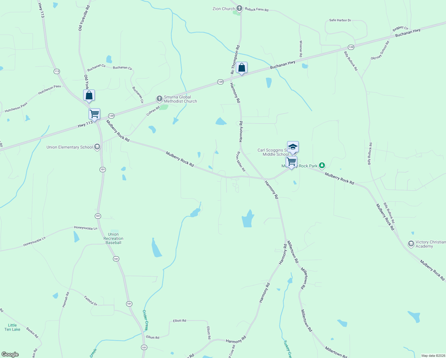map of restaurants, bars, coffee shops, grocery stores, and more near 13 Orchard Drive in Temple
