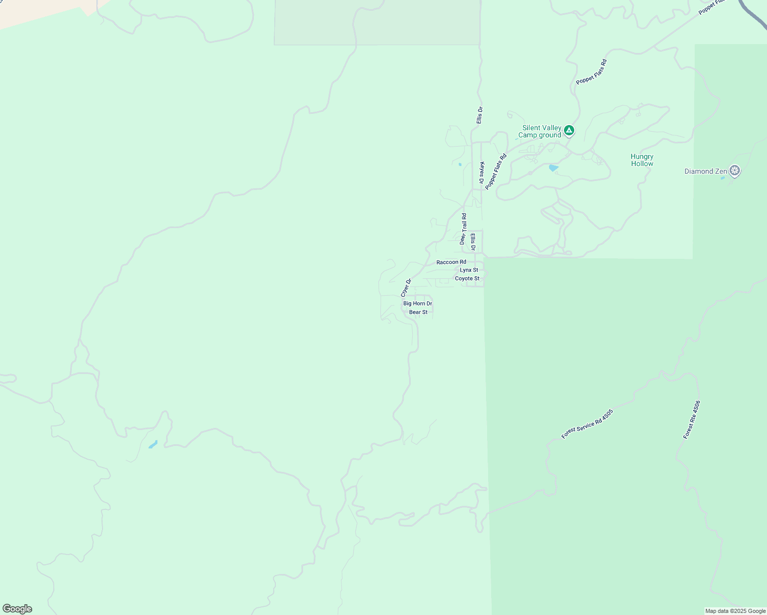 map of restaurants, bars, coffee shops, grocery stores, and more near 19385 Houston Drive in Banning