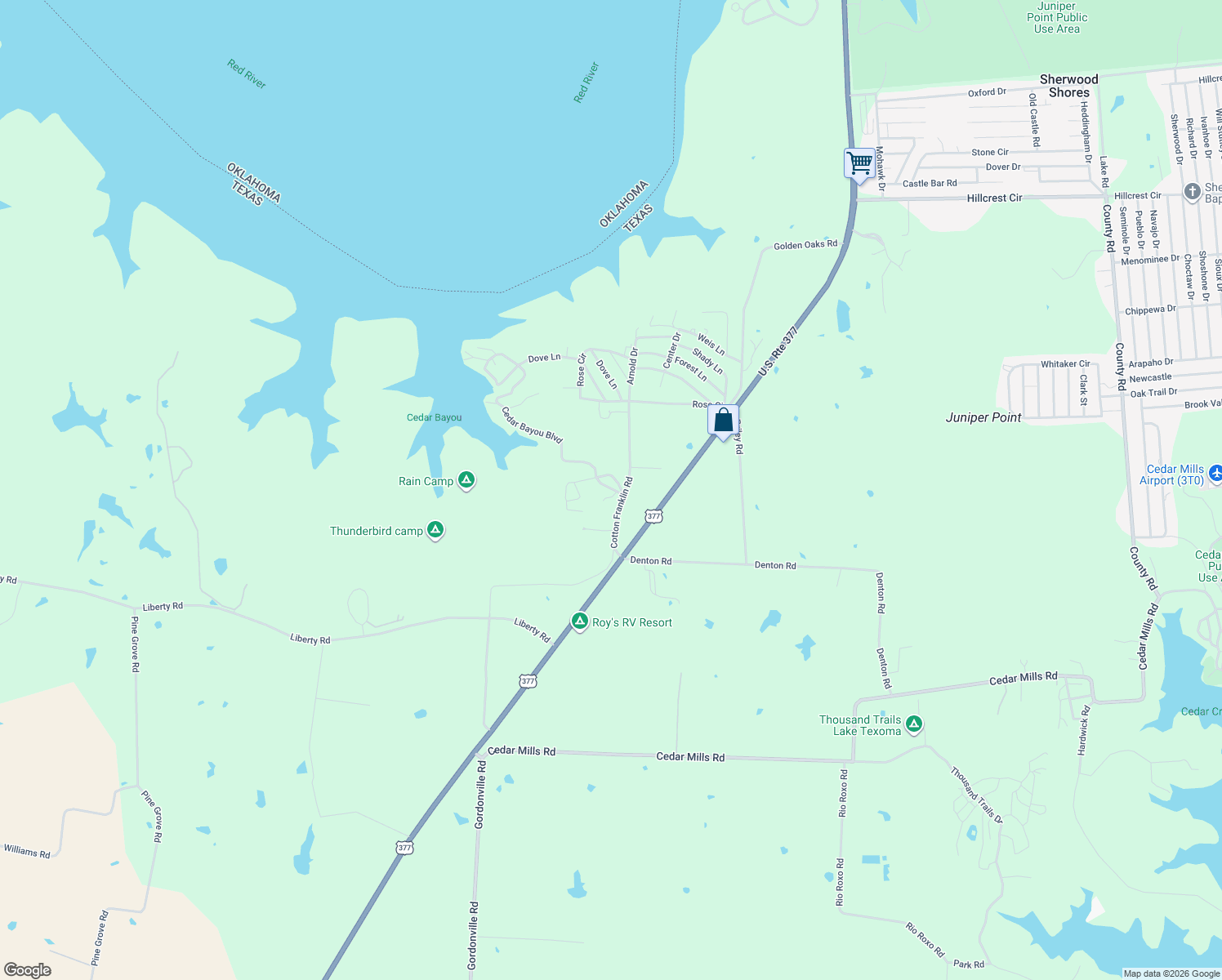 map of restaurants, bars, coffee shops, grocery stores, and more near 11 Shooter Lane in Gordonville