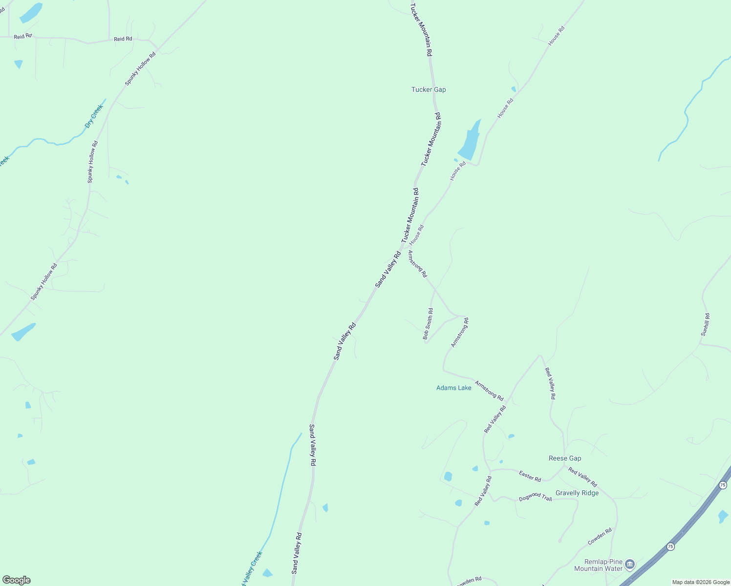 map of restaurants, bars, coffee shops, grocery stores, and more near 4157 Sand Valley Road in Remlap