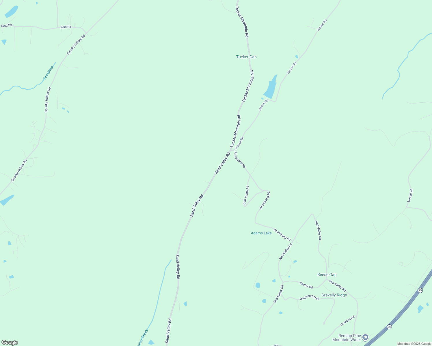 map of restaurants, bars, coffee shops, grocery stores, and more near 4157 Sand Valley Road in Remlap