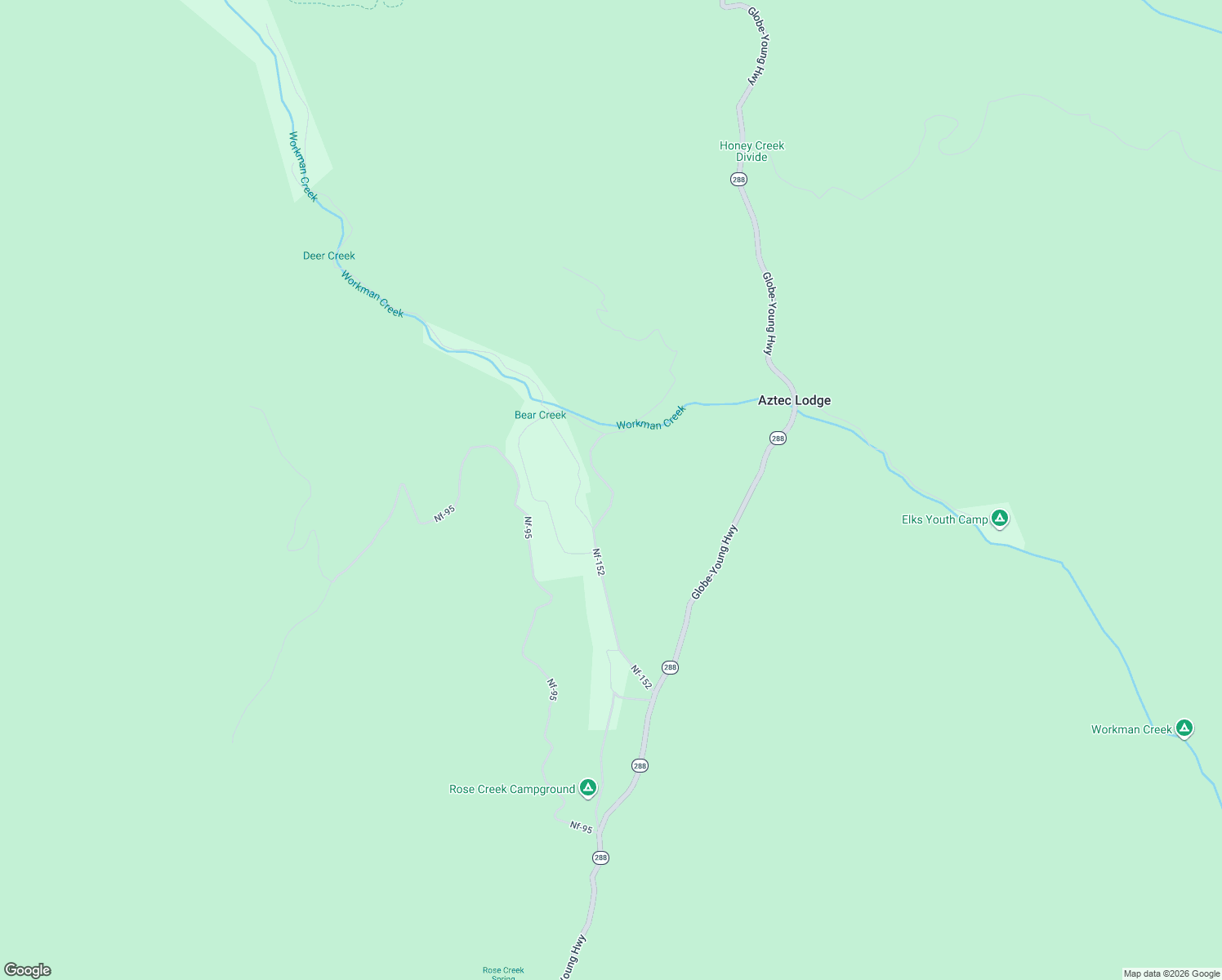 map of restaurants, bars, coffee shops, grocery stores, and more near Nf-152 in Young